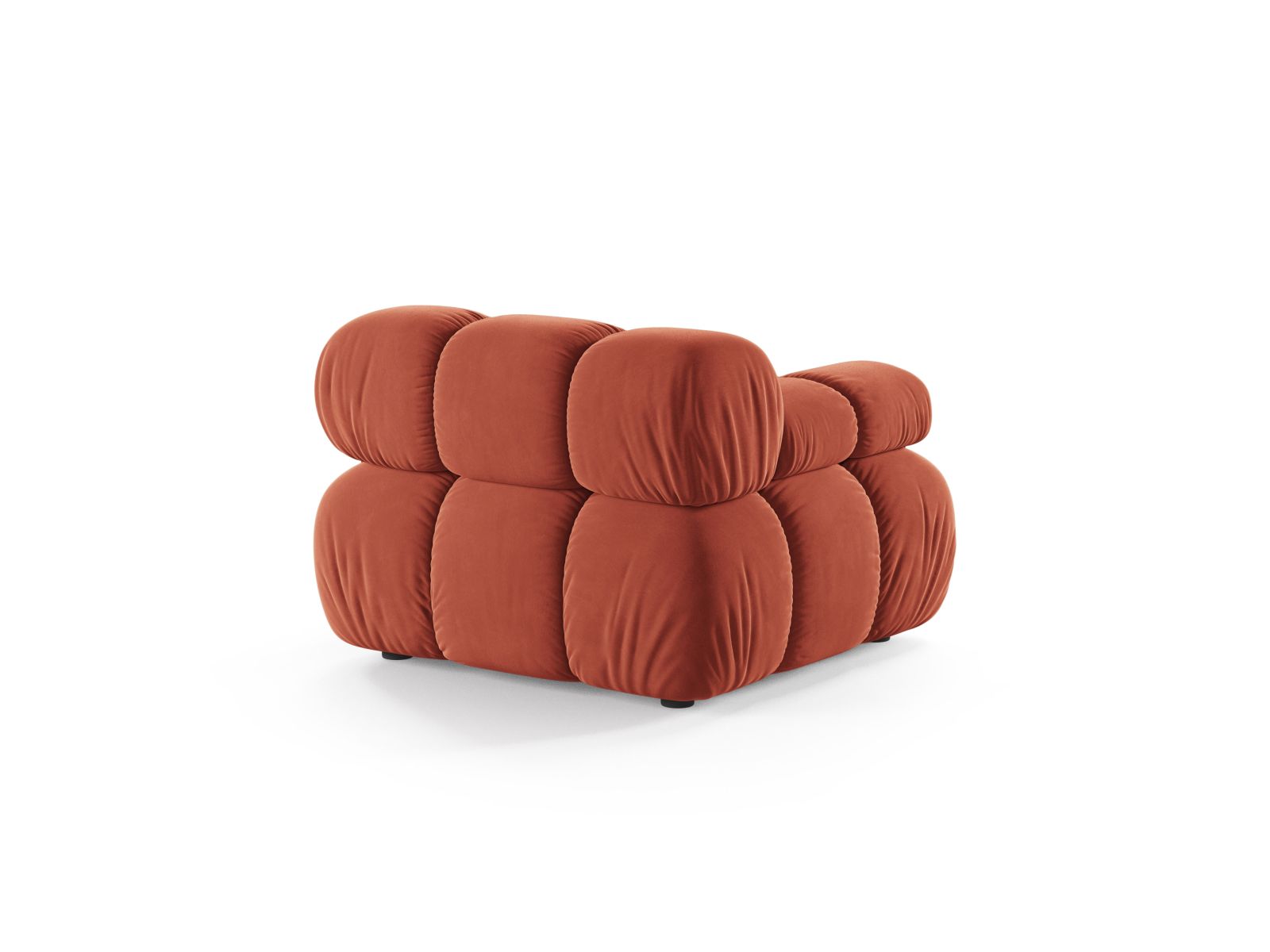 Elegantes 1-Sitzer Modul links Bellis in Coral-Venus, ideal für individuelle Sofa-Arrangements und zeitgemäße Einrichtung.