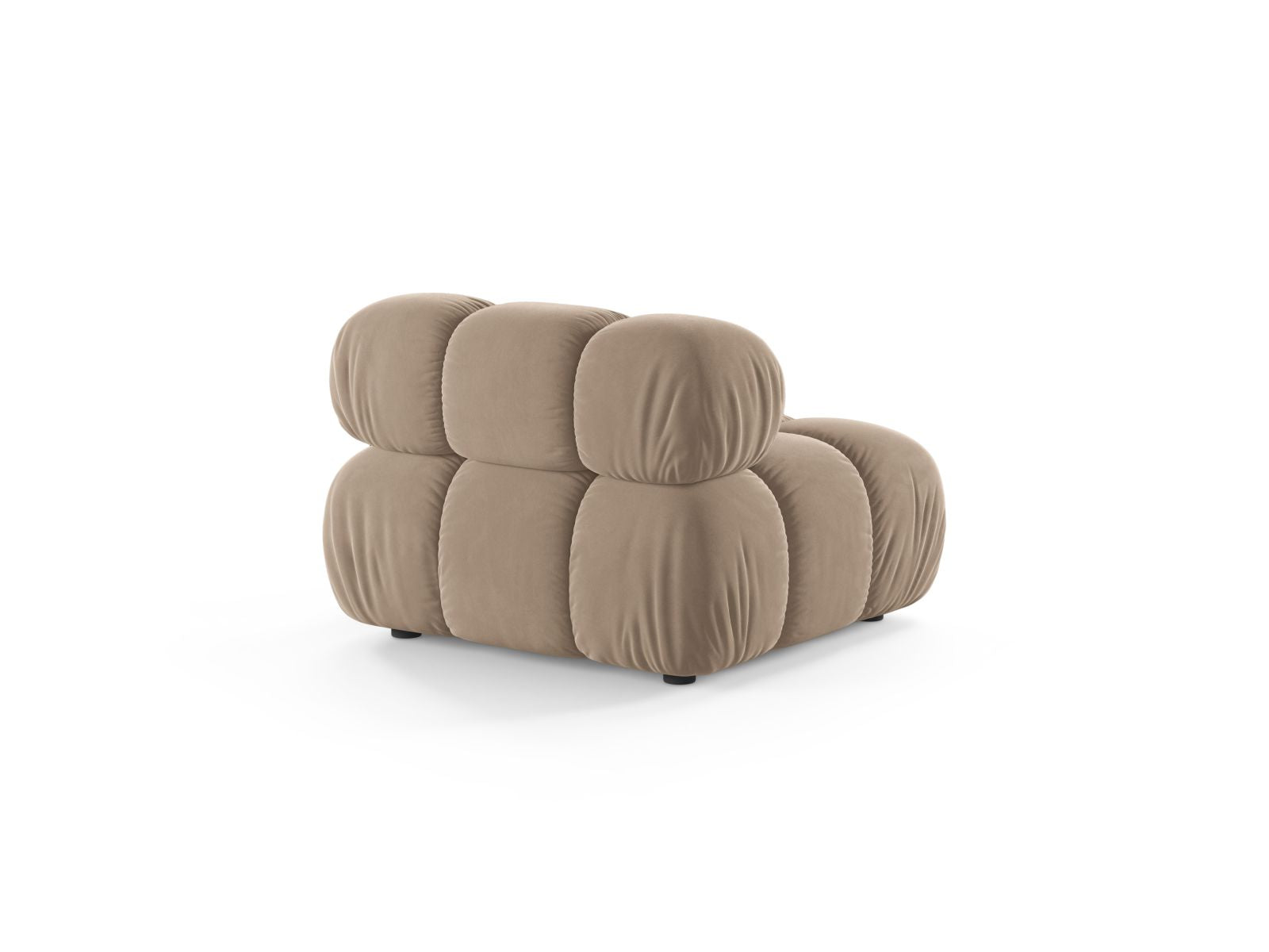 Beige 1-Sitzer Modul ohne Armlehnen Bellis von Micadoni, perfekt für flexible Wohnkonzepte und stilvolle Einrichtungsideen.