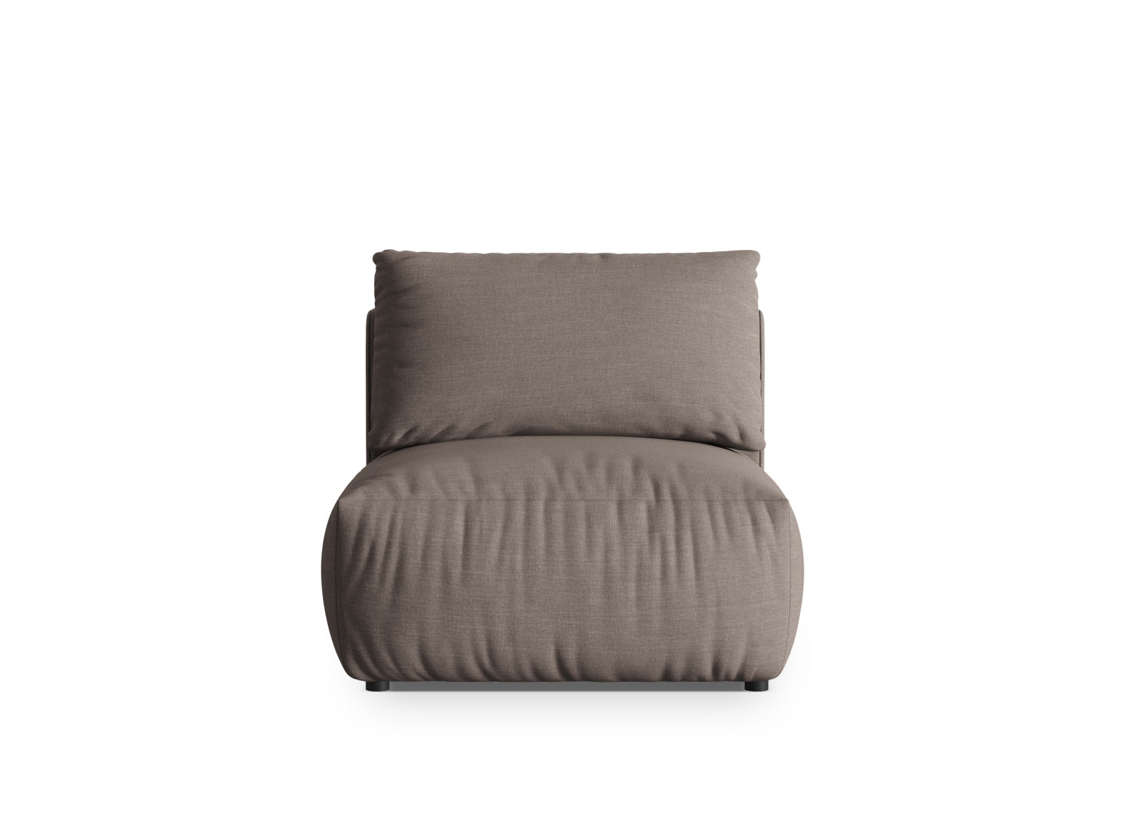 Chris Modul Armless 1 Sitzer in Warm grey-LINS präsentiert im Onlineshop von KAQTU Design AG. Modulares Sofa ist von Micadoni