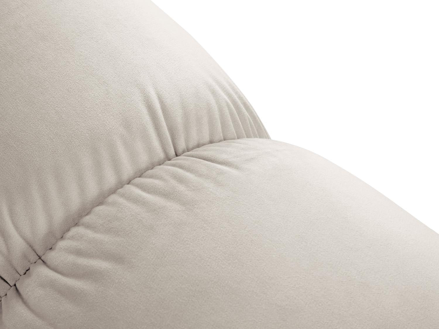 Eleganter Bellis Velour Modul Armless 1 Sitzer in luxuriösem Dunkelbeige, ideal für moderne Wohnkonzepte und gemütliche Entspannung.