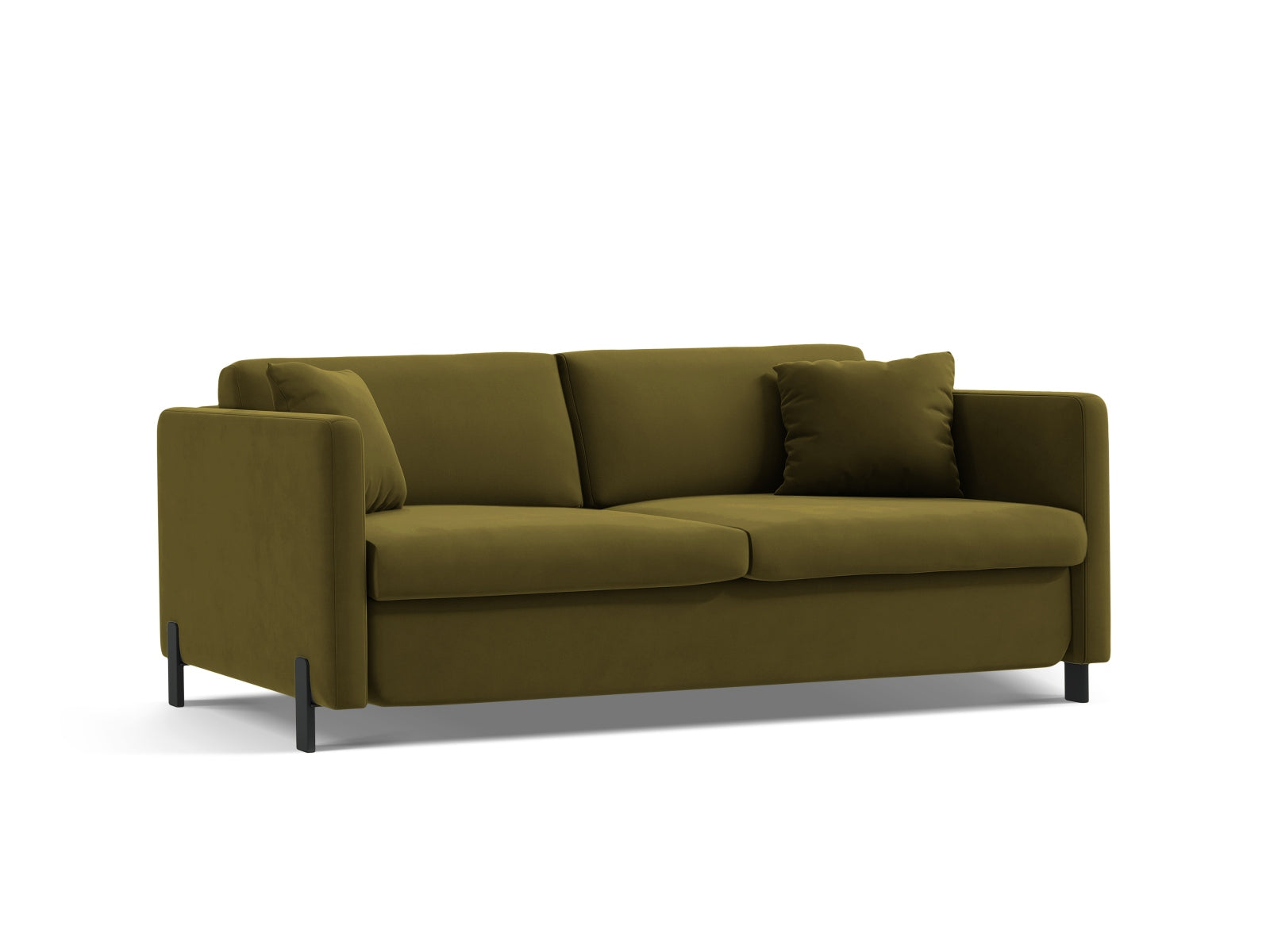 Stilvolles Velours Sofa "Gloria" für 2 Personen, multifunktional mit Schlaffunktion, perfekt für kleine Räume und entspannte Abende.