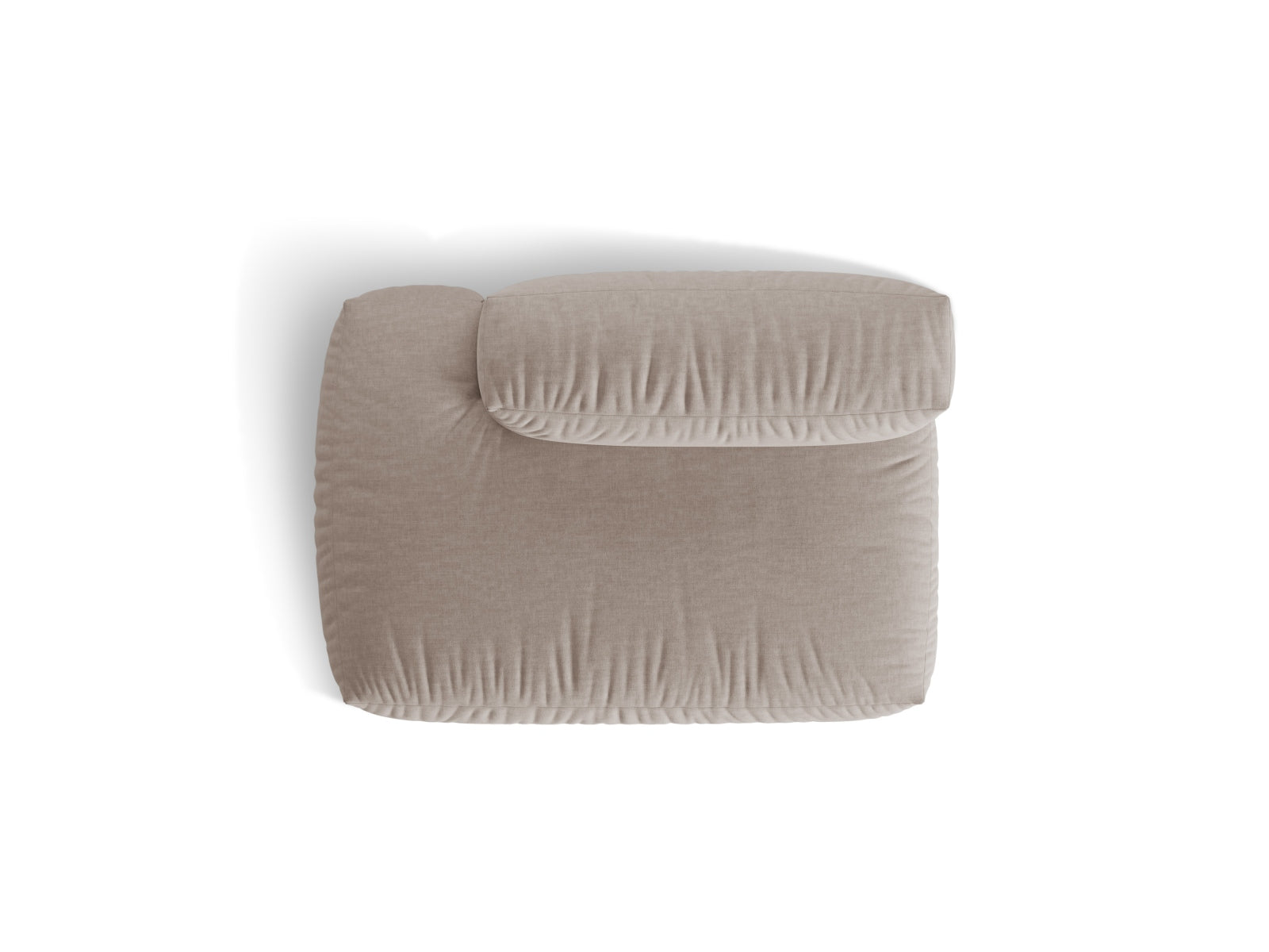 Elegantes linksseitiges 2-Sitzer Sofa Martina in dunkelbeige, ideal für komfortable und stilvolle Wohnräume.
