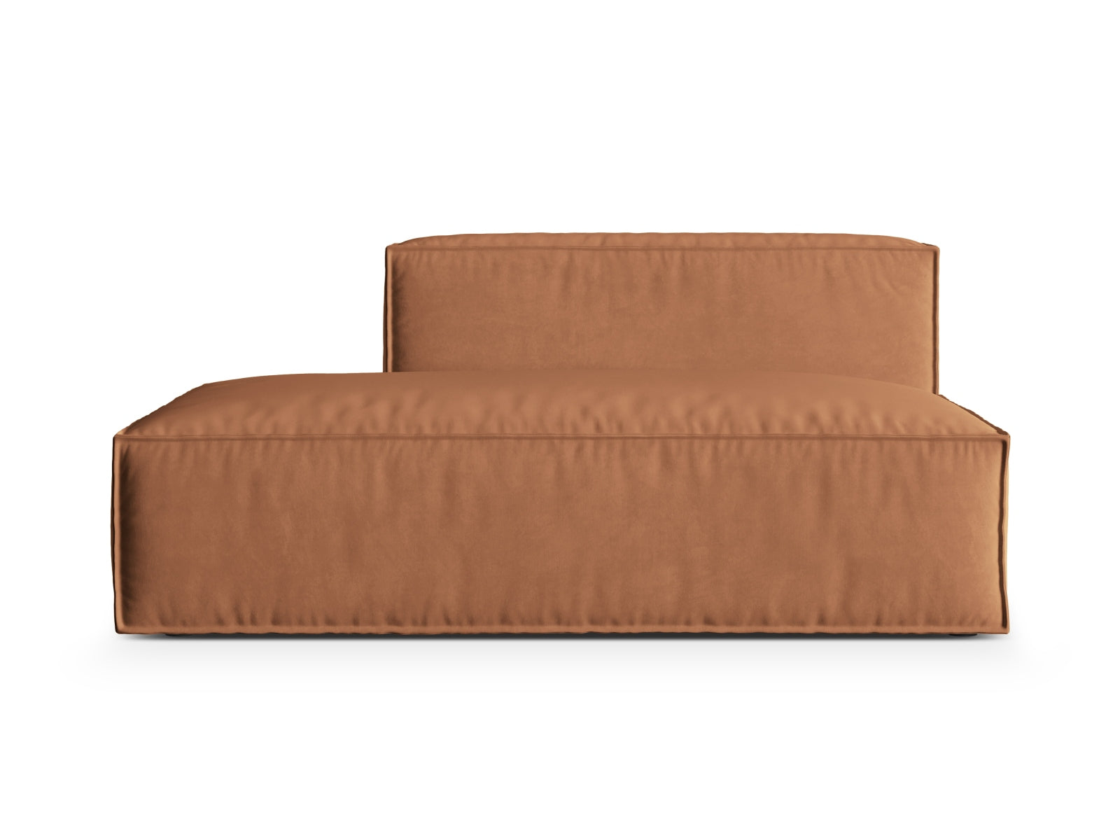Elegantes Nuria Velour 3-Sitzer Sofa in warmem Honey-Paris, ideal für stilvolle Wohnräume und entspannte Stunden.
