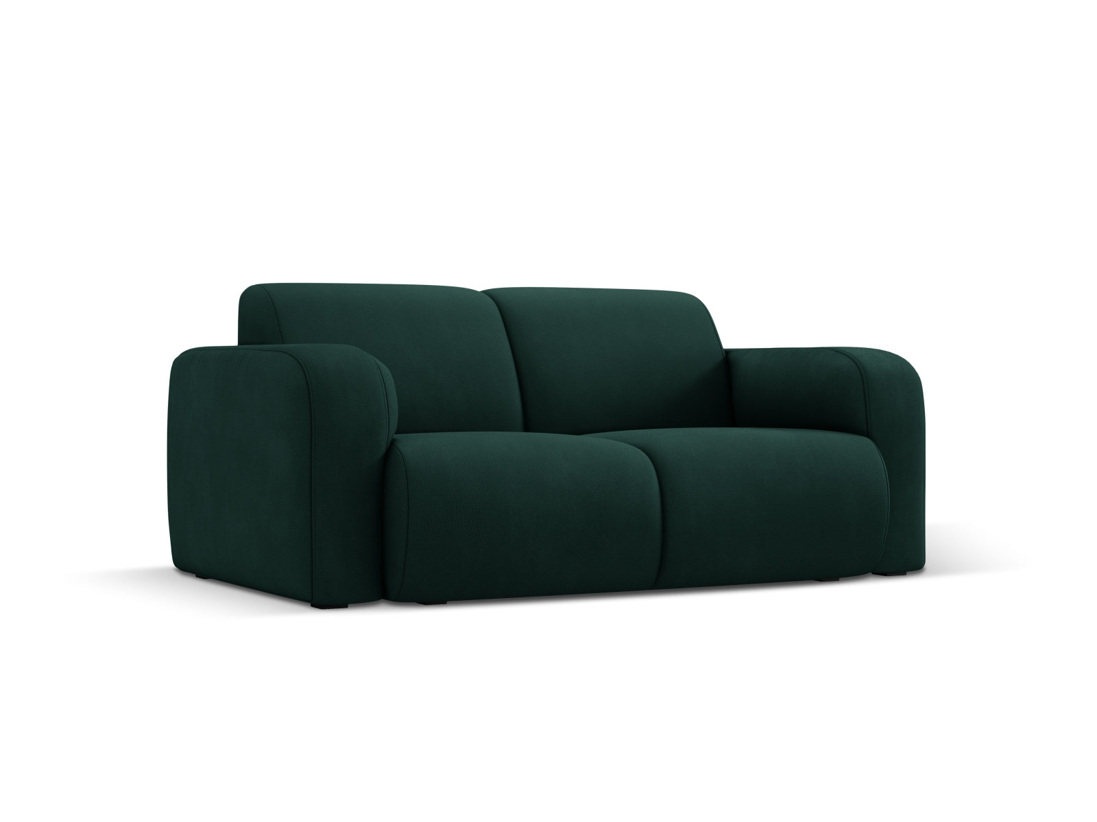 Elegantes 2-Sitzer Sofa Molino in Flaschengrün von Micadoni, ideal für stilvolle Wohnräume und gemütliche Abende.