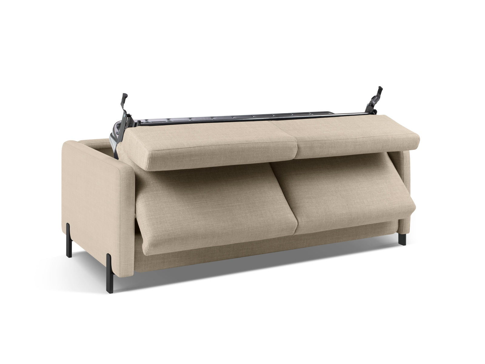 Elegantes 3-Sitzer Sofa Gloria von Micadoni in Beige, ideal als Bettsofa für Gästeübernachtungen und stilvolle Wohnräume.
