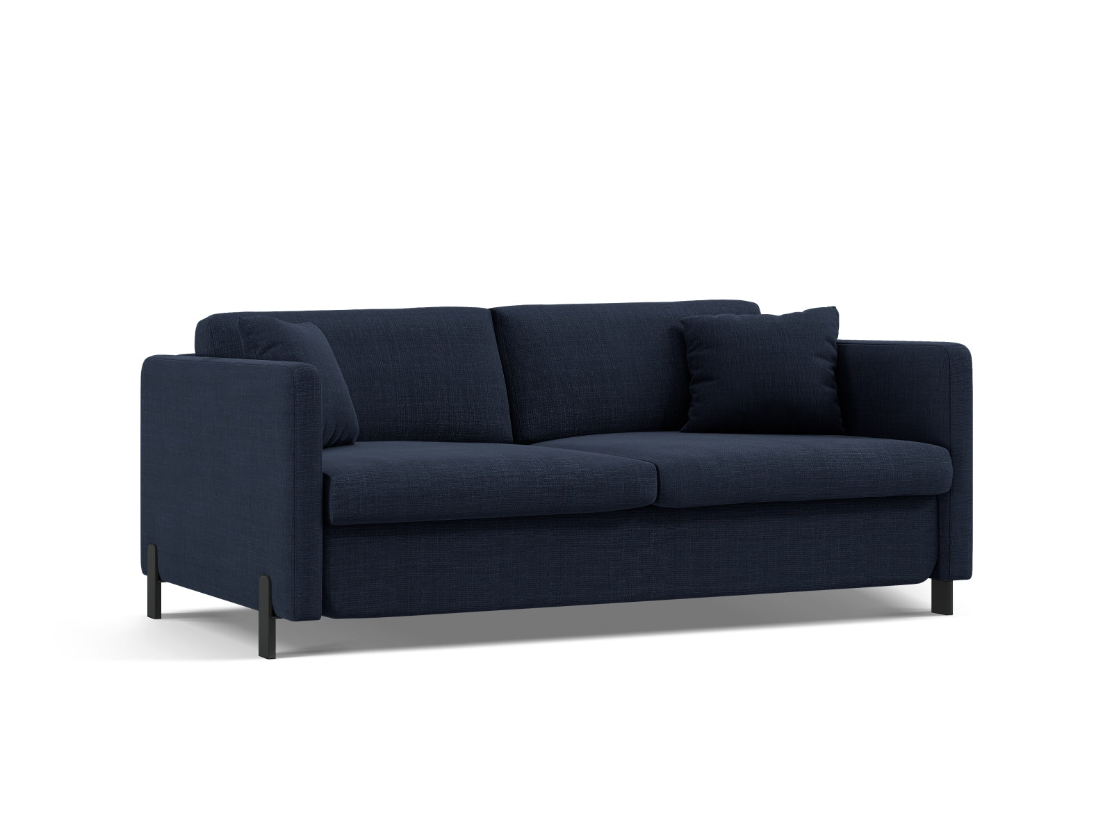 Stylisches 3-Sitzer Bettsofa Gloria in ansprechendem Blau, perfekt für gemütliche Abende und als Schlafgelegenheit.