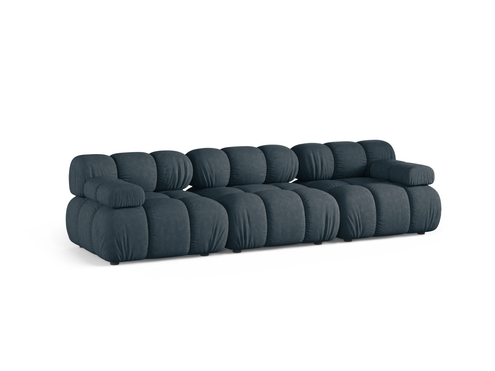 Elegantes 3-Sitzer Sofa Bellis in tiefem Petrol, ideal für modernes Wohnen. Modular und stilvoll, perfekt für jedes Wohnzimmer.