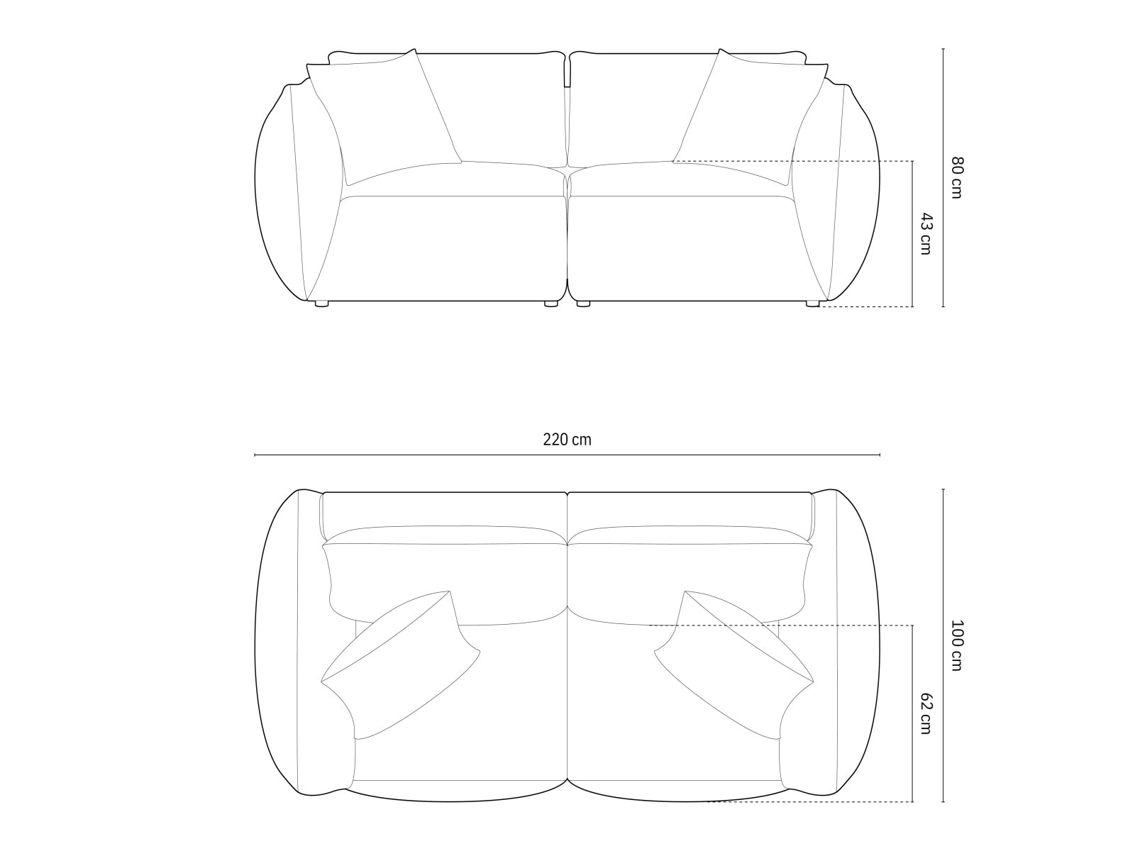 Stylisches 3-Sitzer Sofa "Chris" von Micadoni in sanften Erdtönen, perfekt für gemütliche und zeitgemäße Wohnambiente.