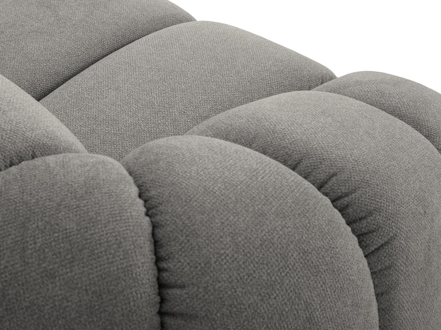 Modernes 4-Sitzer Sofa "Diana" in zartem Hellgrau, perfekt für gemütliche Abende und stilvolle Einrichtung, erhältlich bei Micadoni.