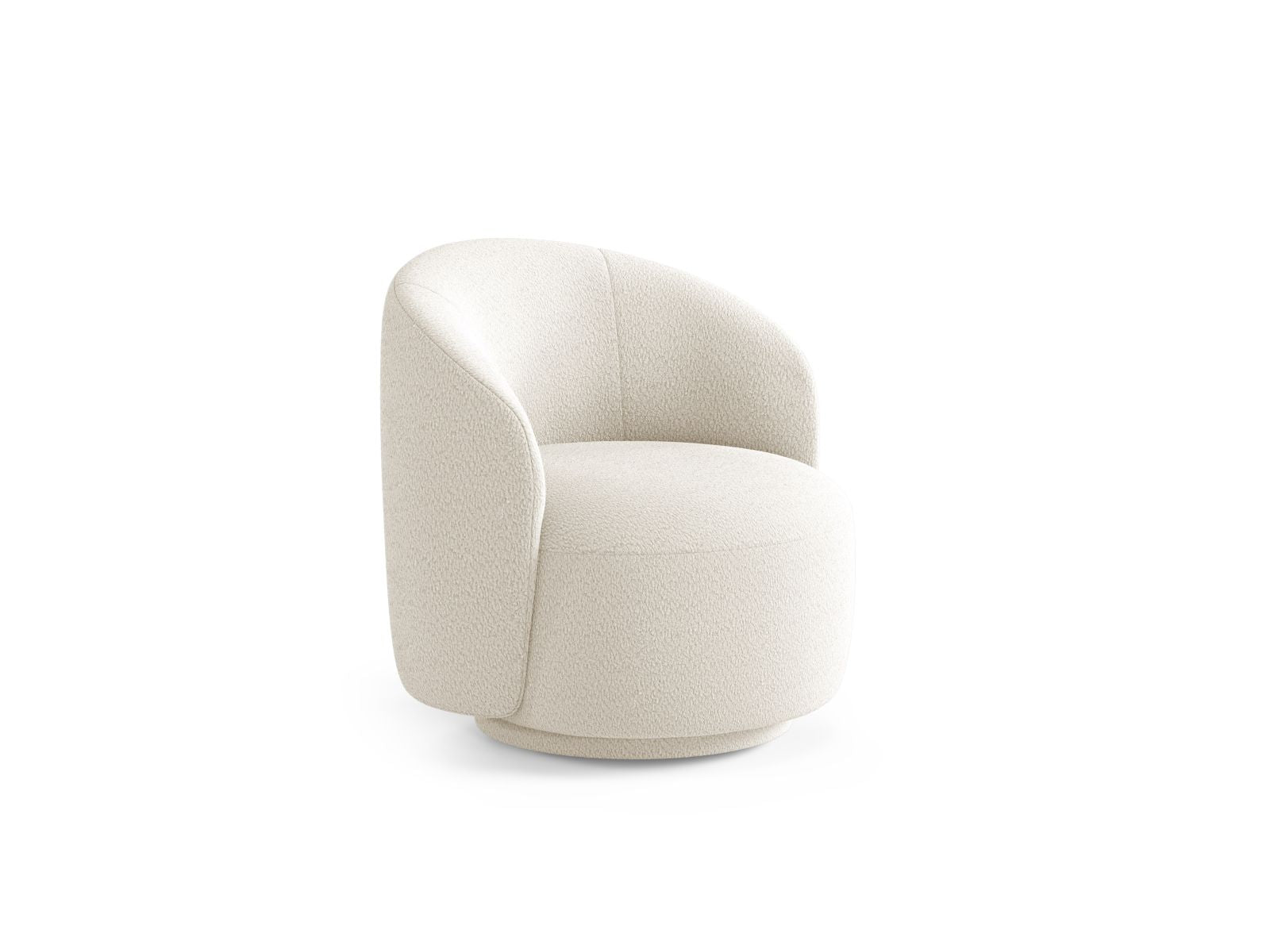 Eleganter Drehsessel Letizia in Ivory-CORAL, ideal für stilvolle Wohnräume. Bequem und modern, perfekt für entspannte Stunden.