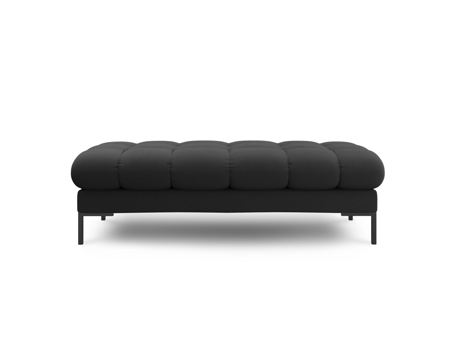 Elegante Mamaia 2-Sitzer-Sitzbank in Dunkelgrau/Schwarz von Micadoni, ideal für stilvolle Wohnräume und gemütliche Sitzgelegenheiten.