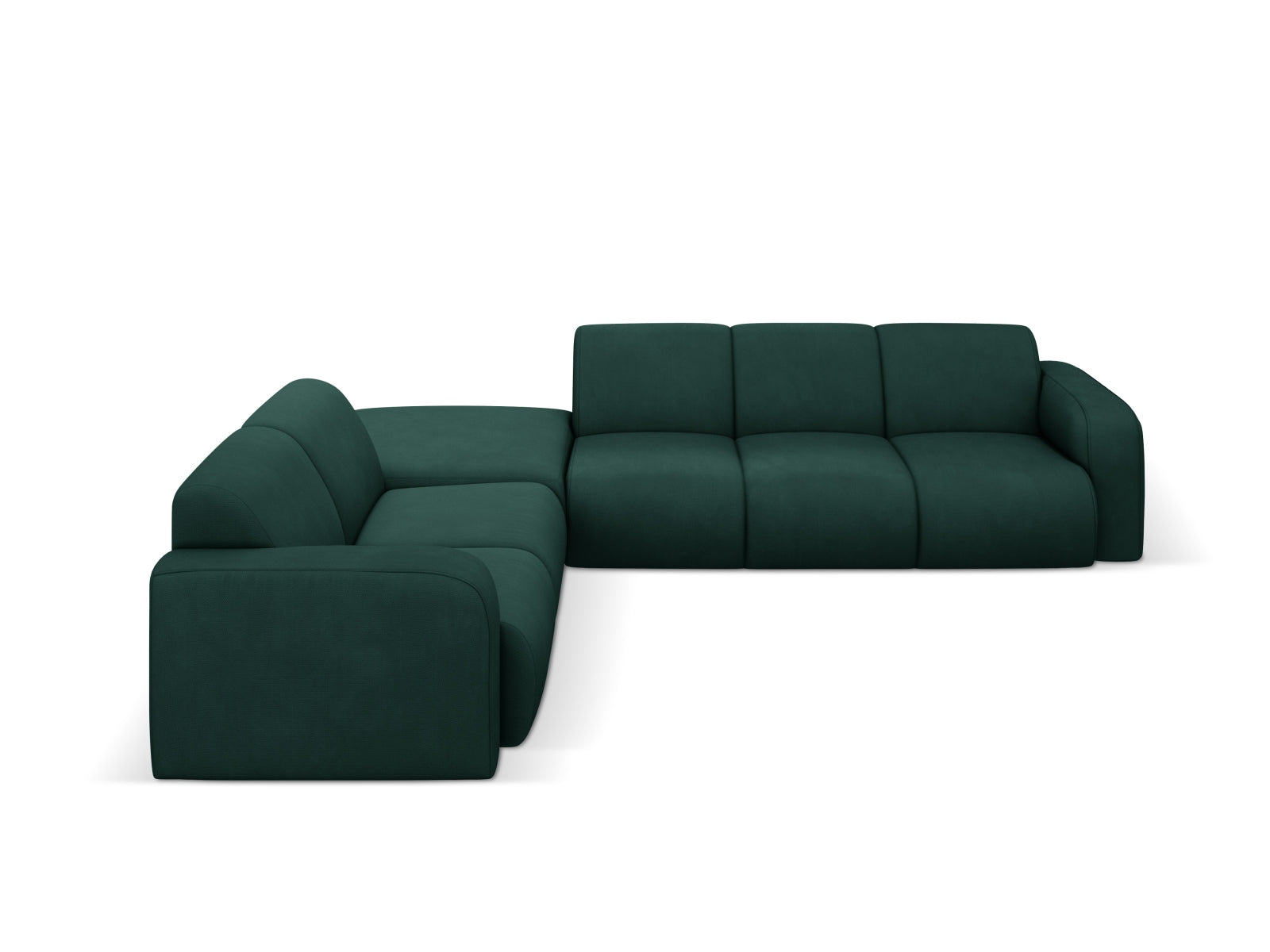 Molino Ecksofa links 6 Sitzer in Bottle Green-Rebel präsentiert im Onlineshop von KAQTU Design AG. Ecksofa links ist von Micadoni