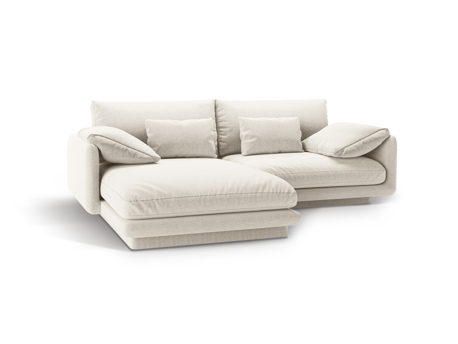 Elegantes Torino Ecksofa links, 3-Sitzer, ideal für stilvolle Wohnräume. Hochwertige Verarbeitung und modernes Design für höchsten Sitzkomfort.