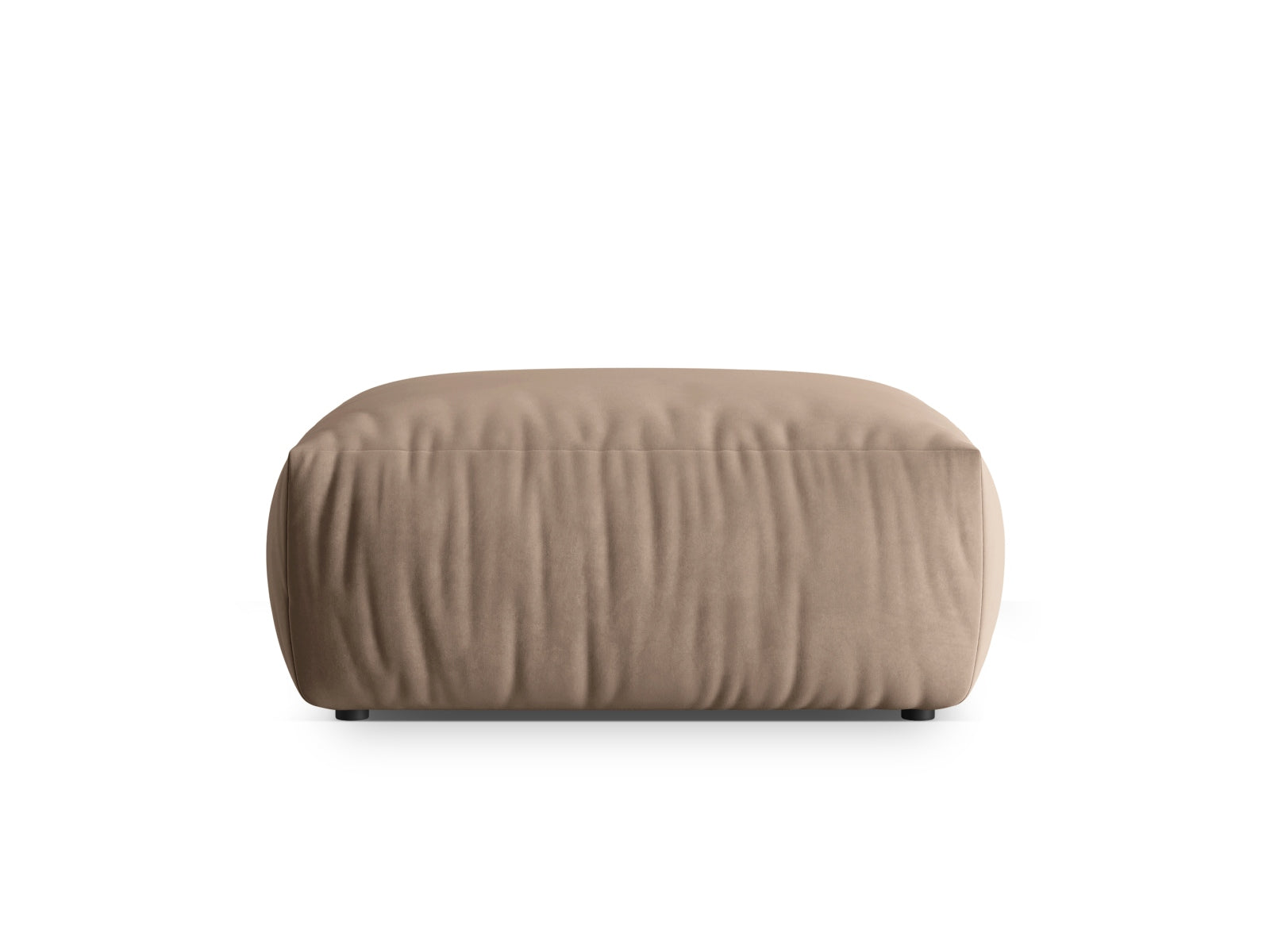 Chris Velour Pouf 1 Sitzer in Light Brown-Casino präsentiert im Onlineshop von KAQTU Design AG. Modulares Sofa ist von Micadoni