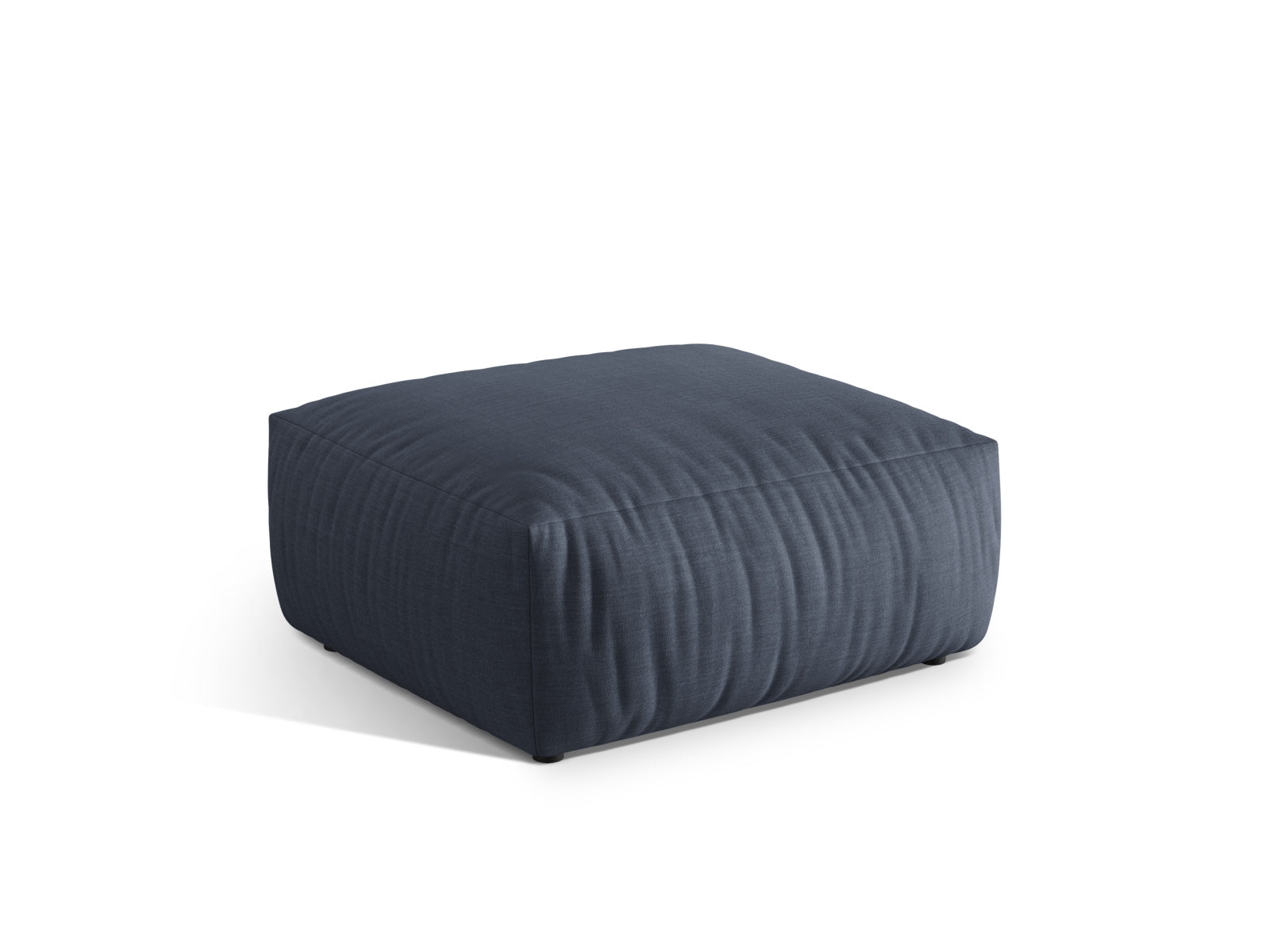 Stylischer Chris Pouf 1 Sitzer in sanftem Hellgrün, ideal für moderne Wohnräume und Teil des modularen Sofas von Micadoni.