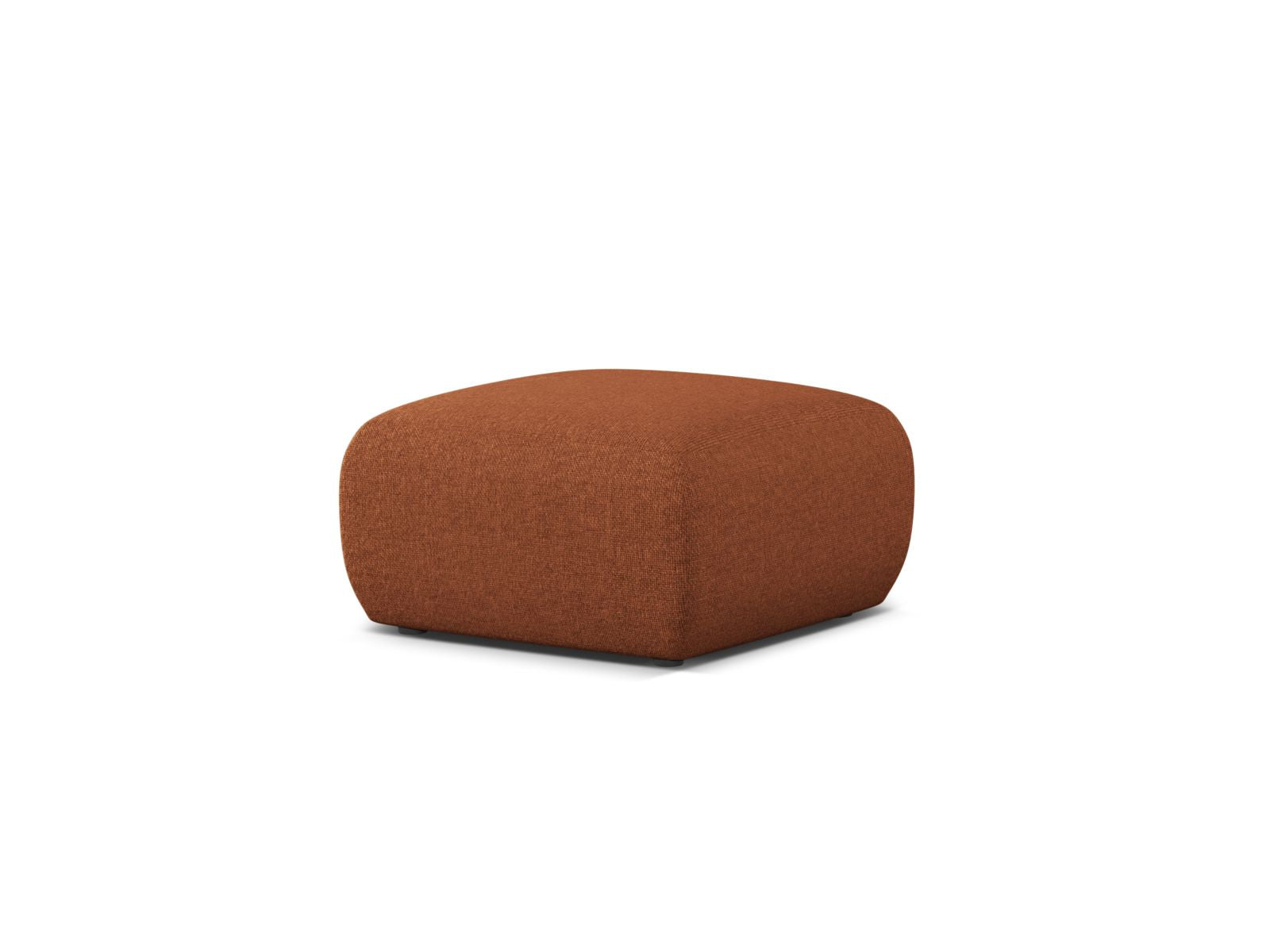 Eleganter 1-Sitzer Pouf Molino in ansprechendem Brick-Eden Farbton, perfekt für entspannte Momente und geschmackvolle Einrichtung.