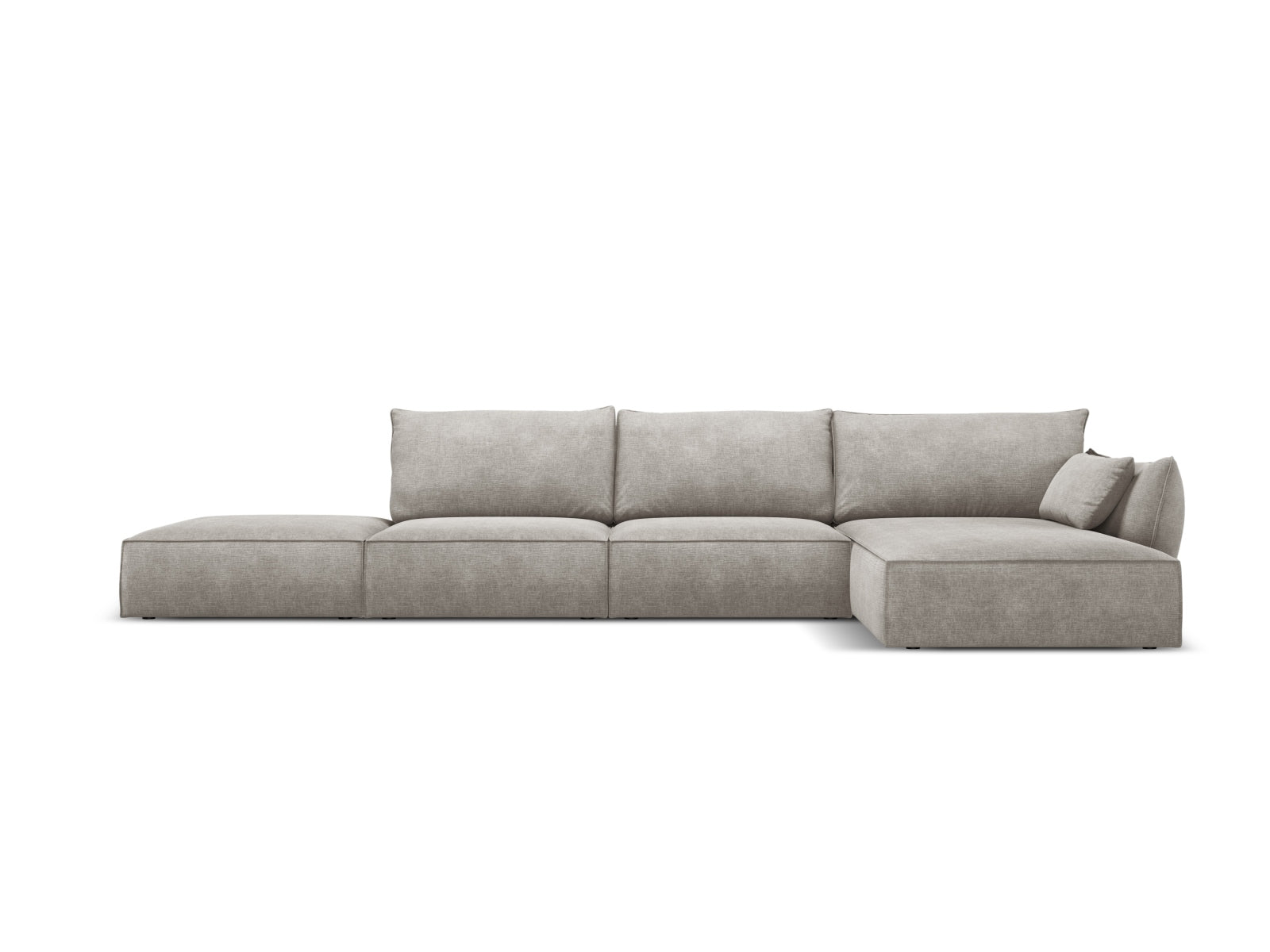 Kaelle Ecksofa rechts 5 Sitzer in Light Grey-Over The Horizon präsentiert im Onlineshop von KAQTU Design AG. Bettsofa rechts ist von Micadoni
