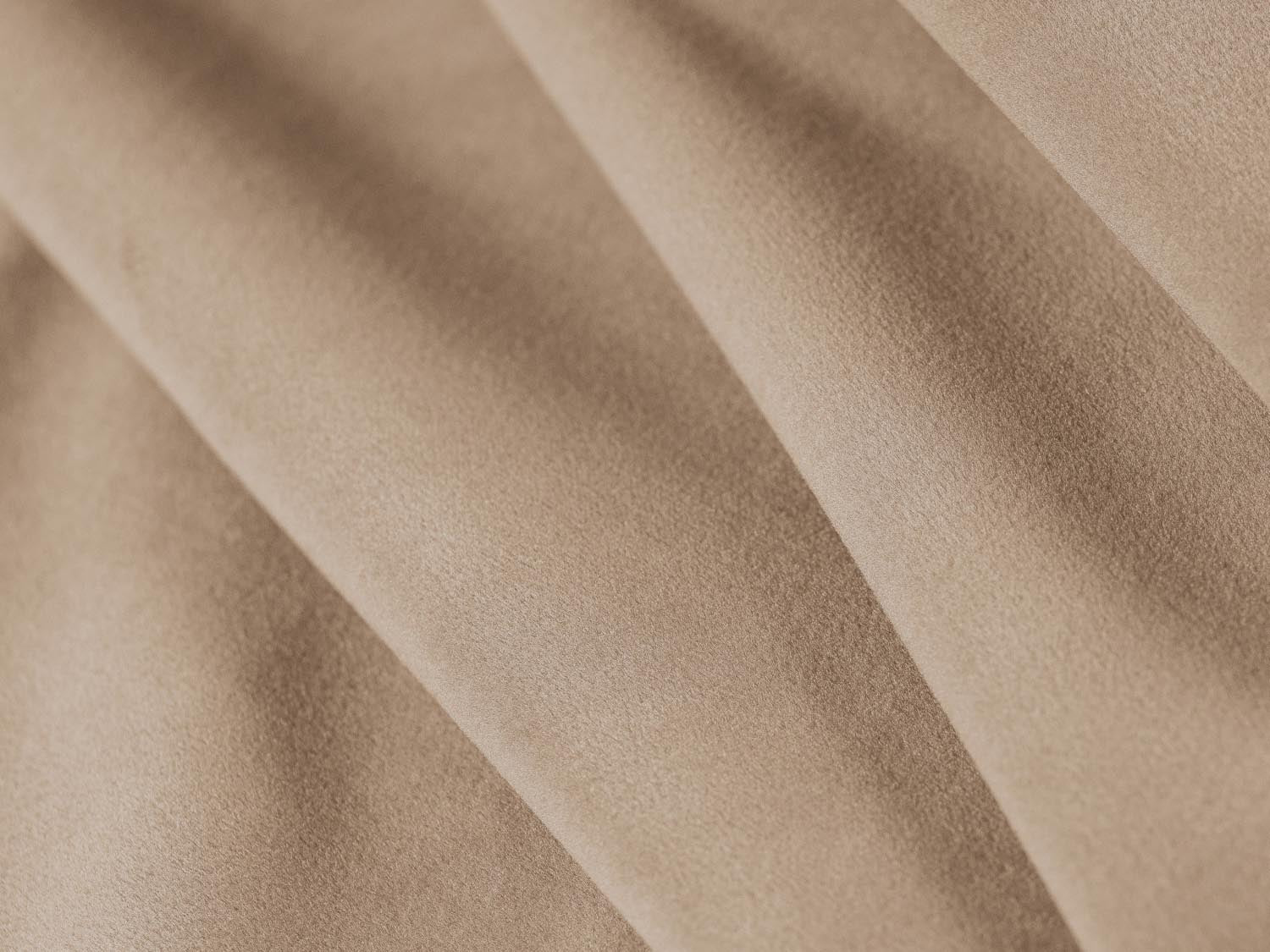 Modernes Torino Velour Ecksofa in Sand-Casino, 4-Sitzer, perfekt für gemütliche Wohnzimmer, erhältlich bei Micadoni.