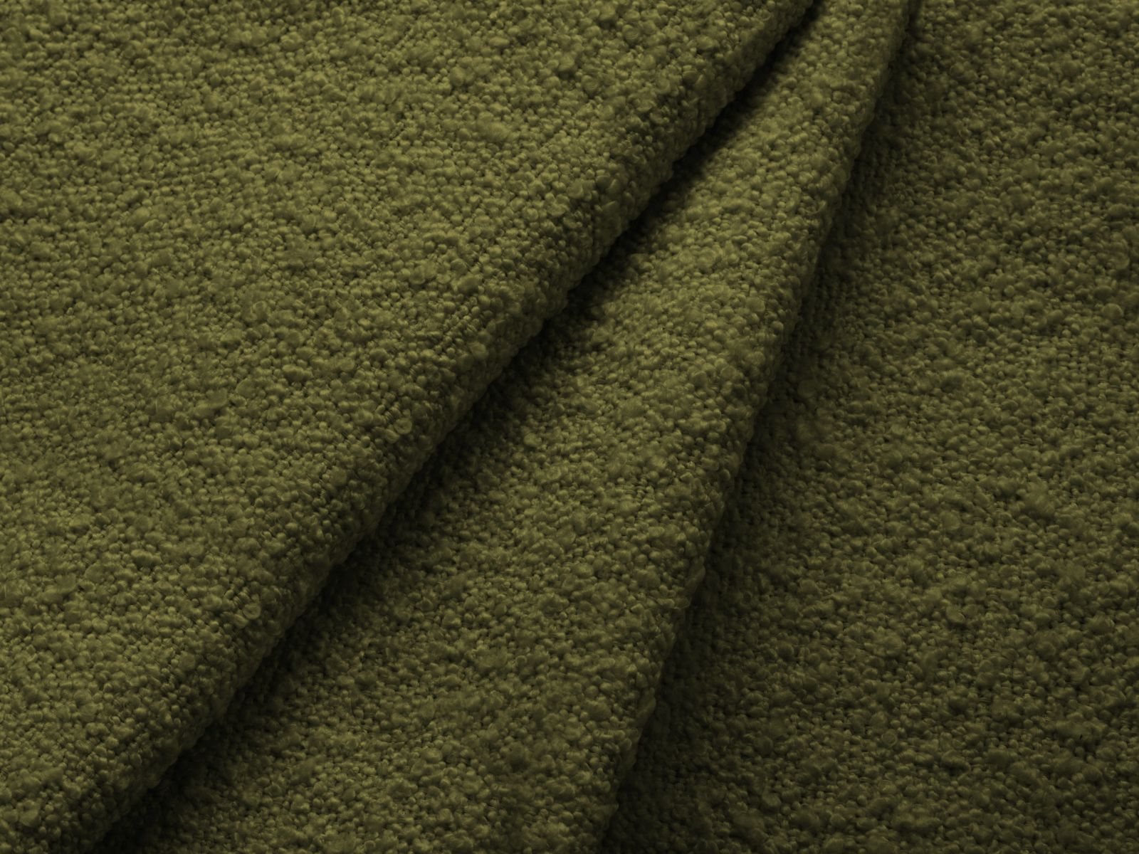 Elegantes 4-Sitzer Ecksofa rechts Kate in stilvollem Olivgrün, ideal für zeitgemäße Wohnräume und entspannte Stunden, von Micadoni.