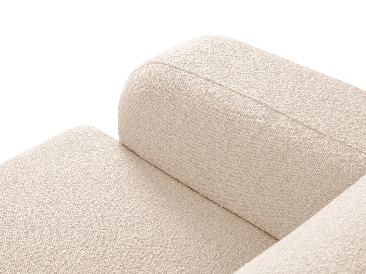 Elegantes, beiges Ecksofa Molino Boucle von Micadoni, perfekt für stilvolle Wohnzimmer und entspannte Zusammenkünfte.