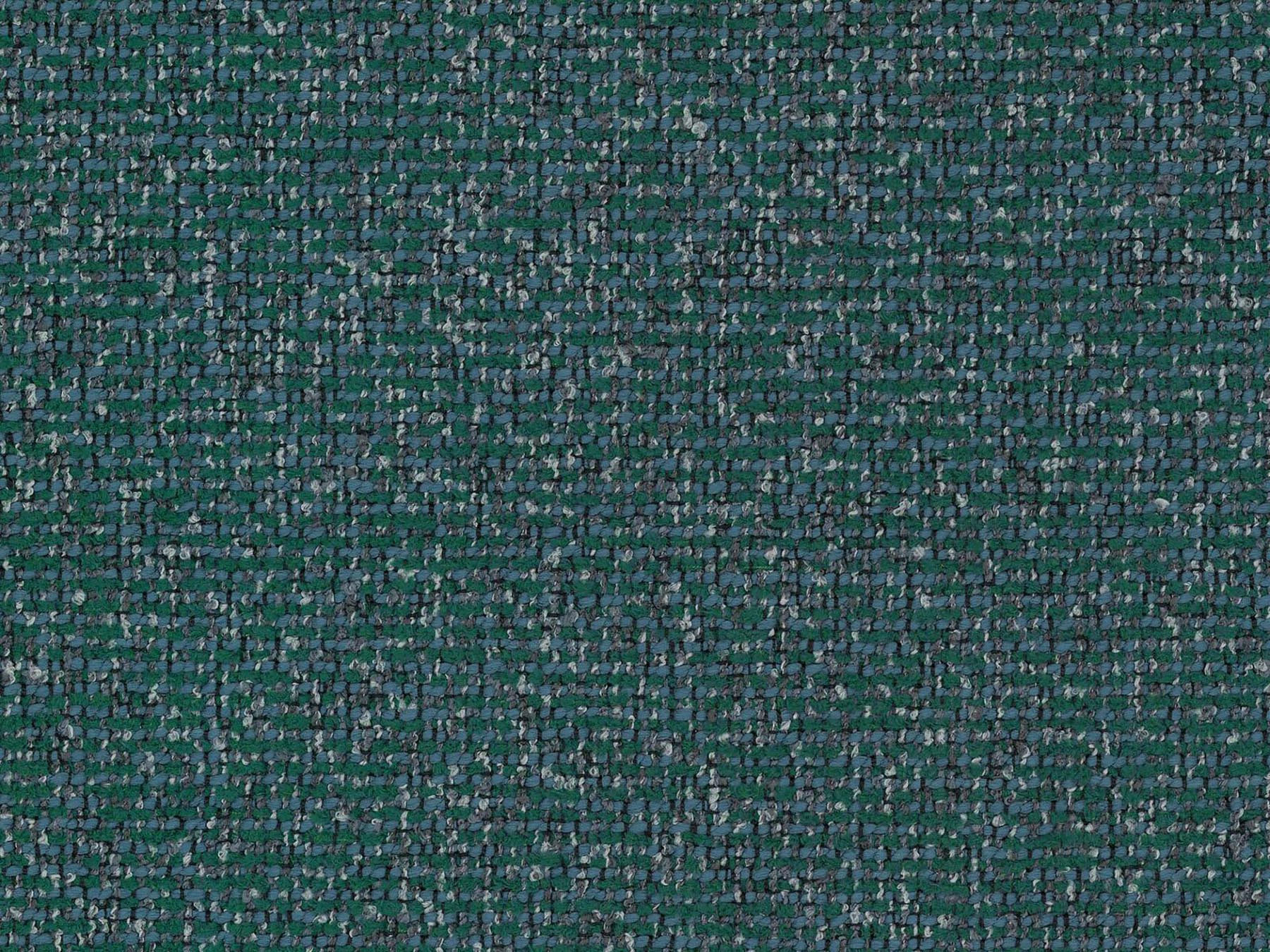 Modernes 2-Sitzer Ecksofa rechts Kate in ansprechendem Green Blue Melange, ideal für komfortable und stilvolle Wohnräume.