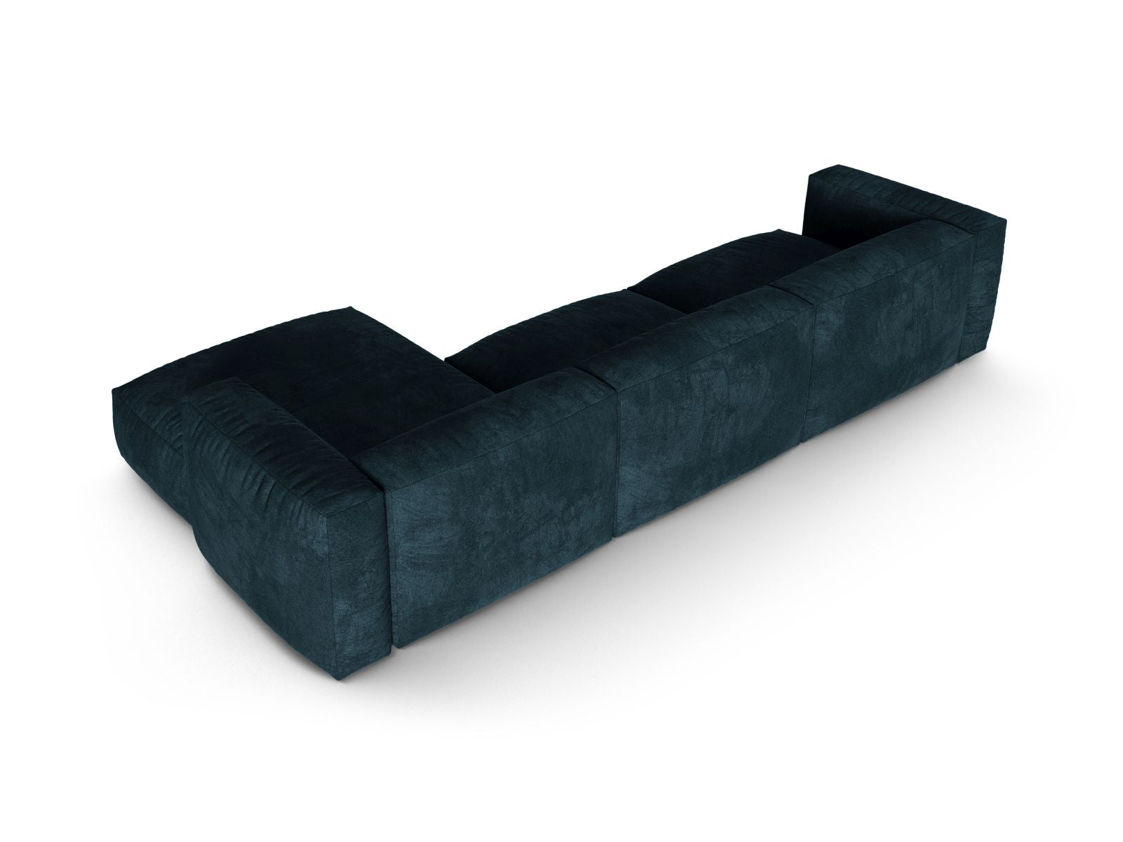 Modernes 3-Sitzer XL Ecksofa rechts Martina in edlem Petrol, perfekt für gemütliche Abende und stilvolle Einrichtungsideen.