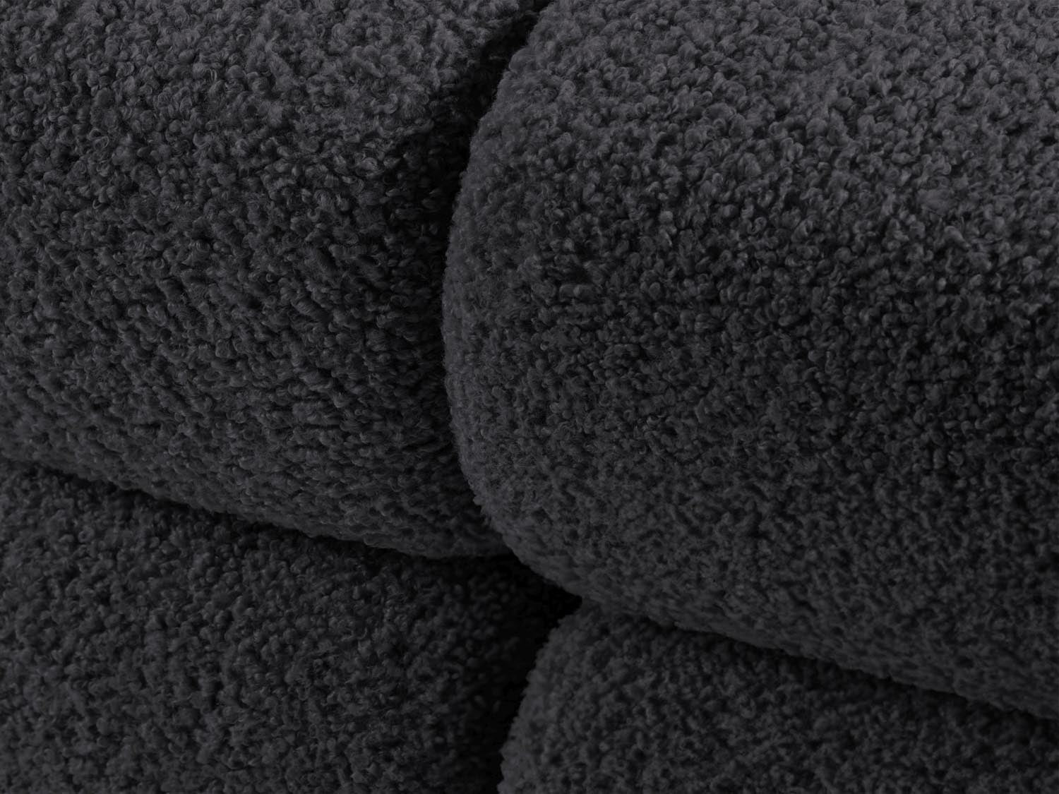 Modulares Bellis Boucle Sofa in Graphit, linksseitig, 4-Sitzer, 94 cm, perfektes Design für moderne Wohnkonzepte, erhältlich bei Micadoni.
