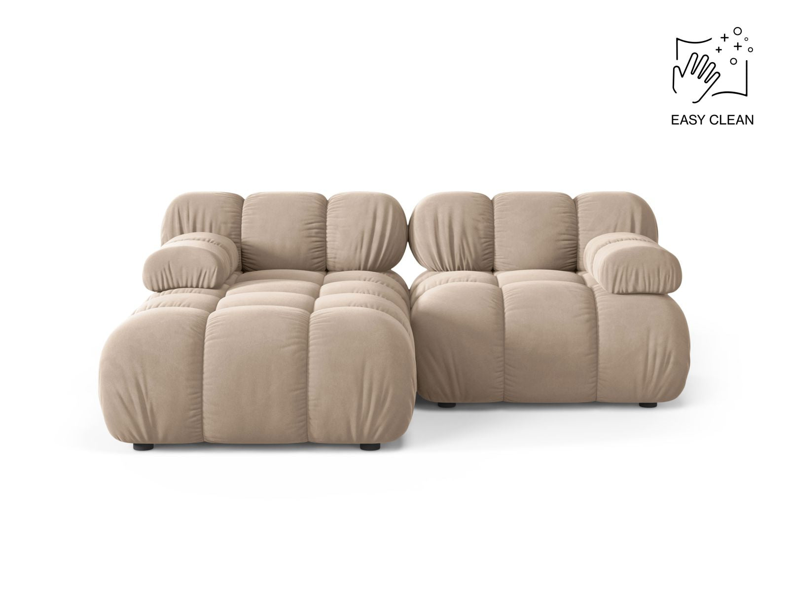 3-Sitzer Modular Ecksofa links Bellis in Beige-Venus präsentiert im Onlineshop von KAQTU Design AG. Ecksofa links ist von Micadoni