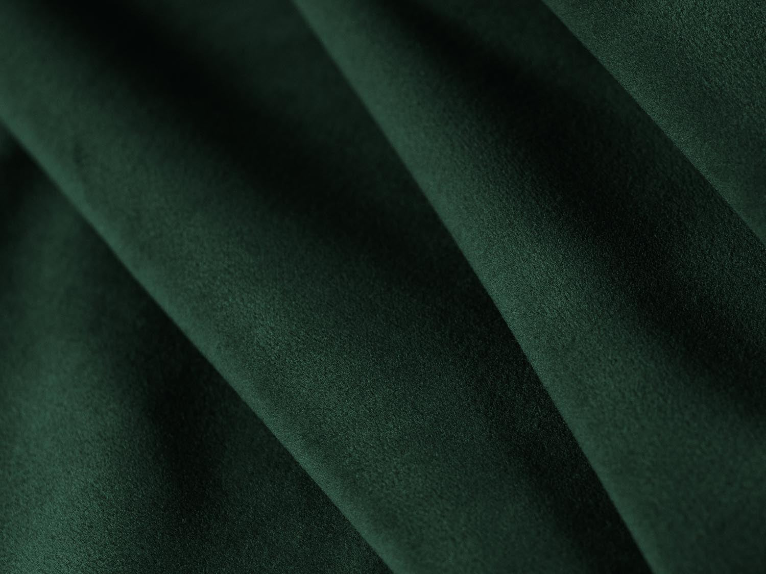 Elegantes Bellis Velour Ecksofa in tiefem Flaschengrün, 7-Sitzer, 282 cm, ideal für stilvolle und einladende Wohnräume.