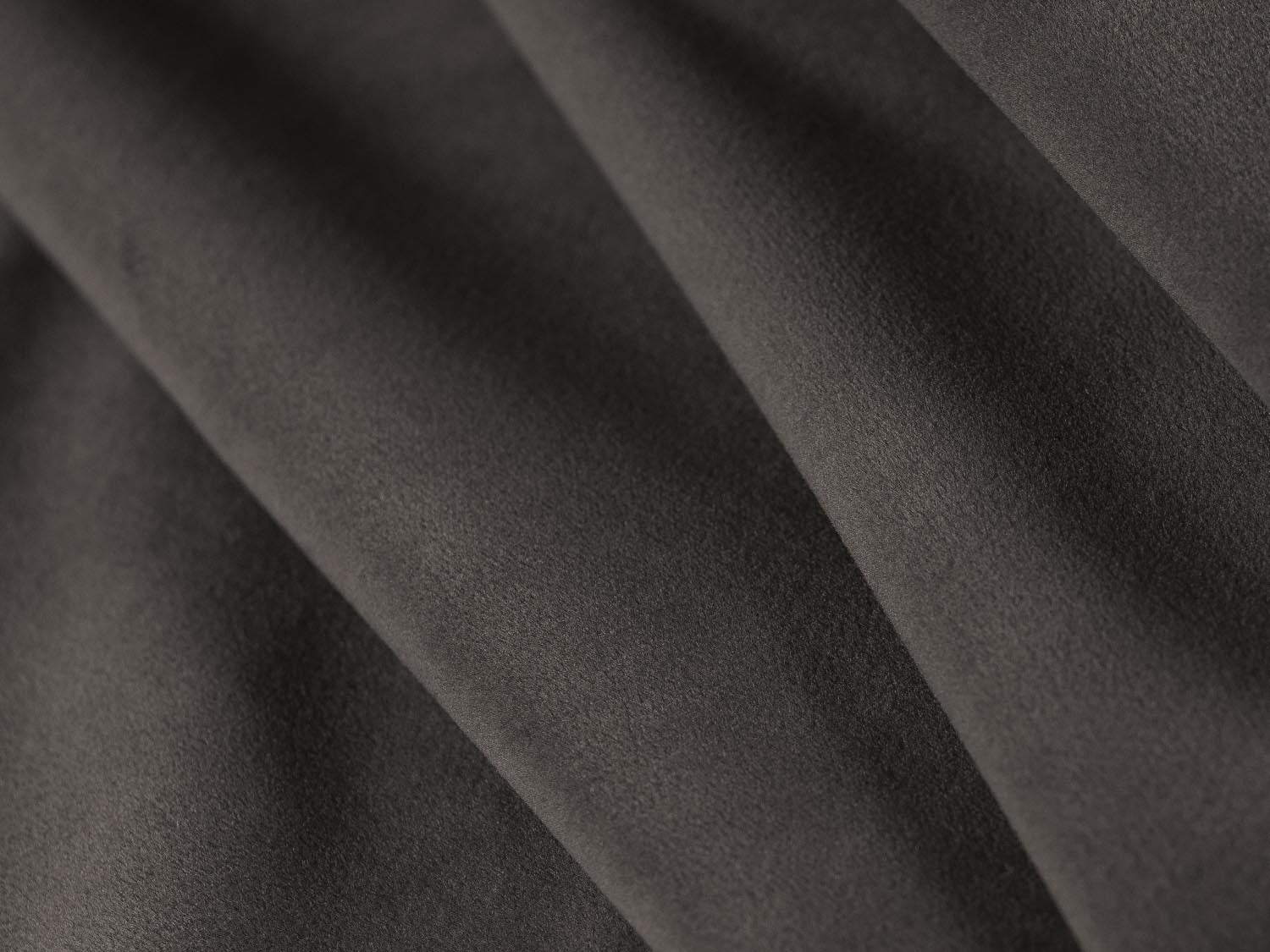 Luxuriöses 7-sitziges Ecksofa in Dunkelgrau aus Ruby Velour, perfekt für moderne Wohnzimmer und gesellige Zusammenkünfte.