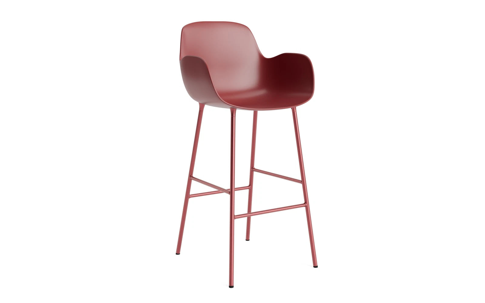 Eleganter Form Barstuhl mit Armlehne von Normann Copenhagen.