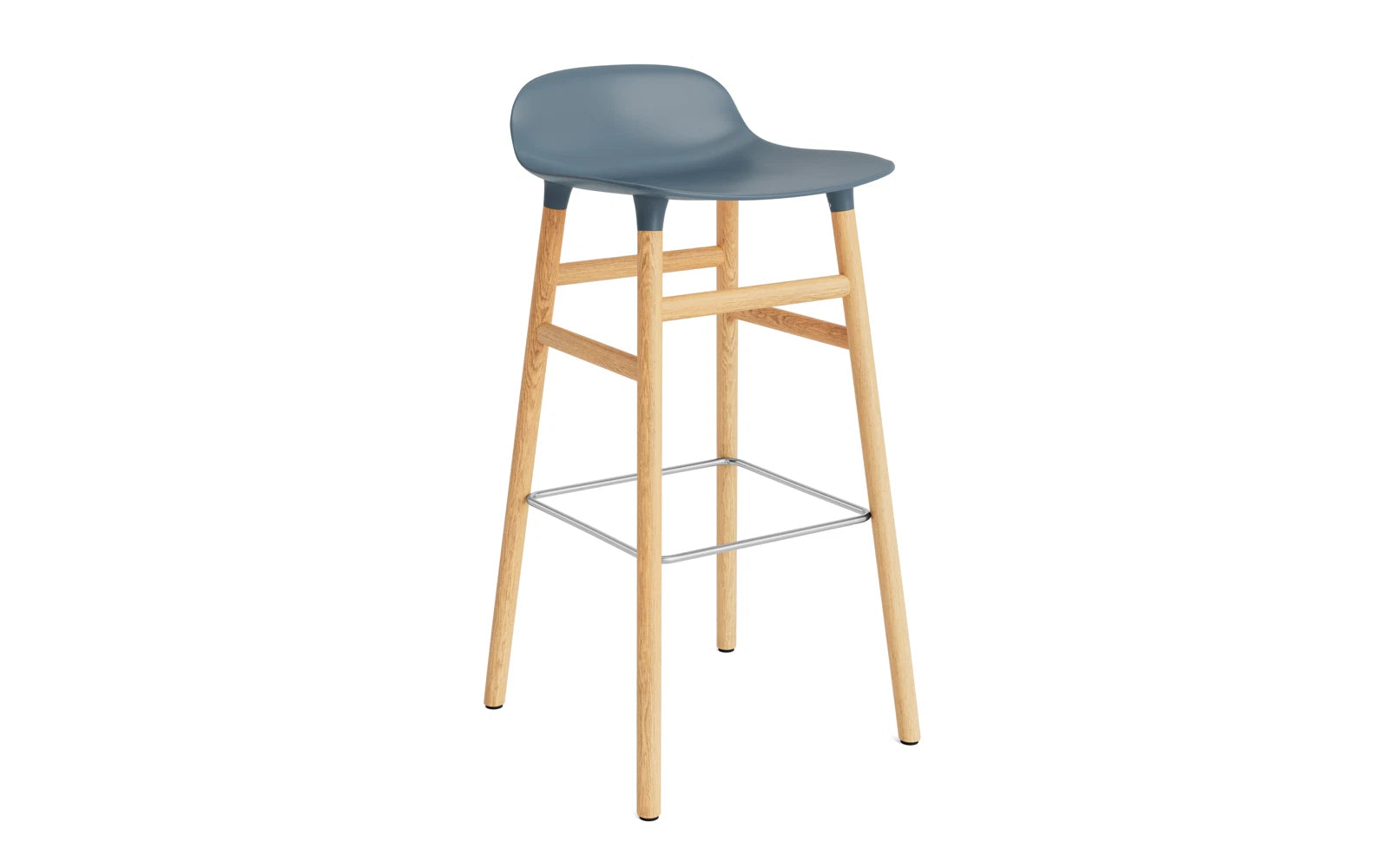 Stylischer Form Barhocker von Normann Copenhagen, ideal für Bars und Küchen, bietet eine harmonische Kombination aus Funktionalität und Ästhetik.