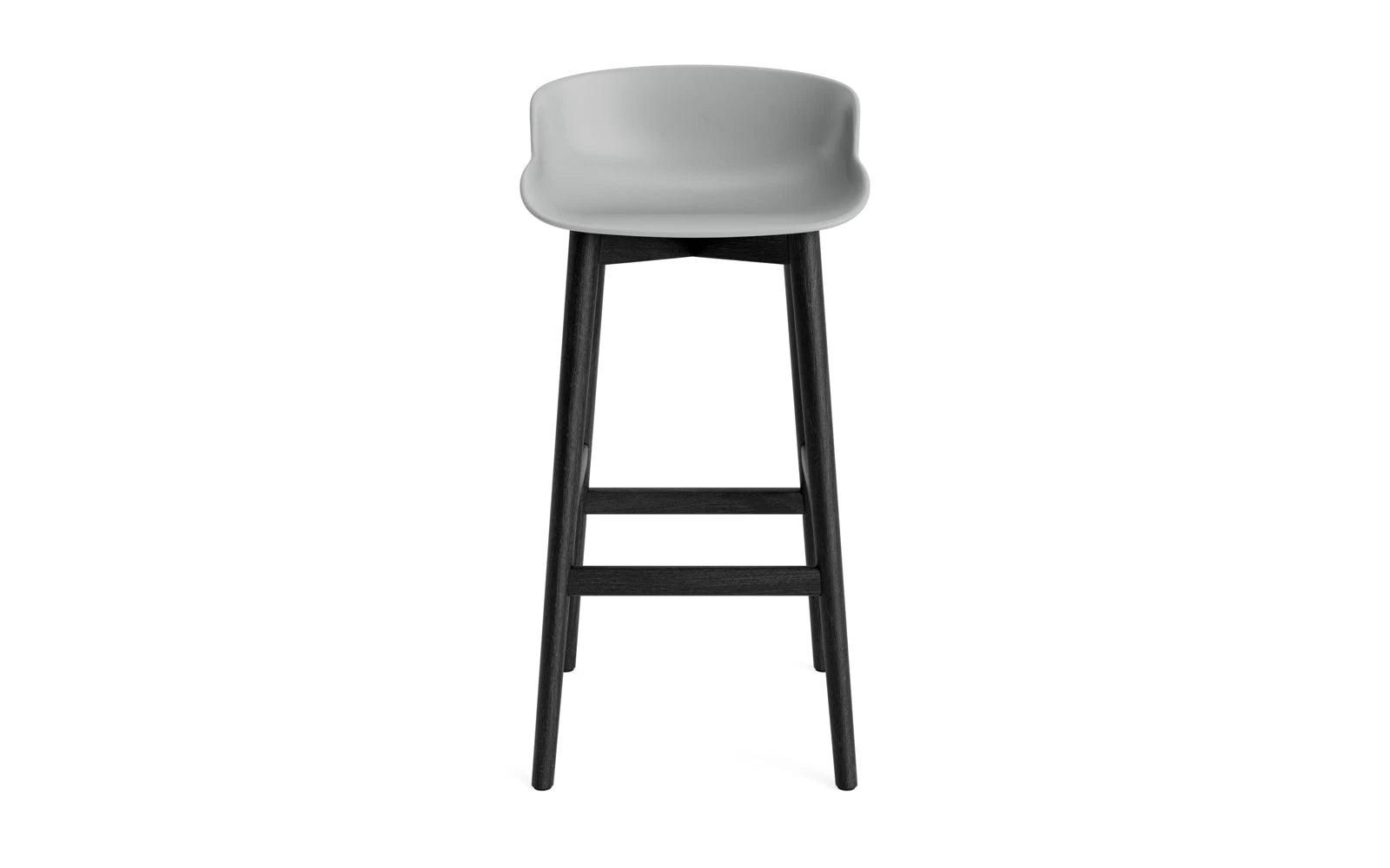 Erleben Sie den Hyg Barhocker 75 cm in eleganter Schwarzer Eiche und Grau von Normann Copenhagen – perfekter Komfort und dänisches Design für Ihr Zuhause.