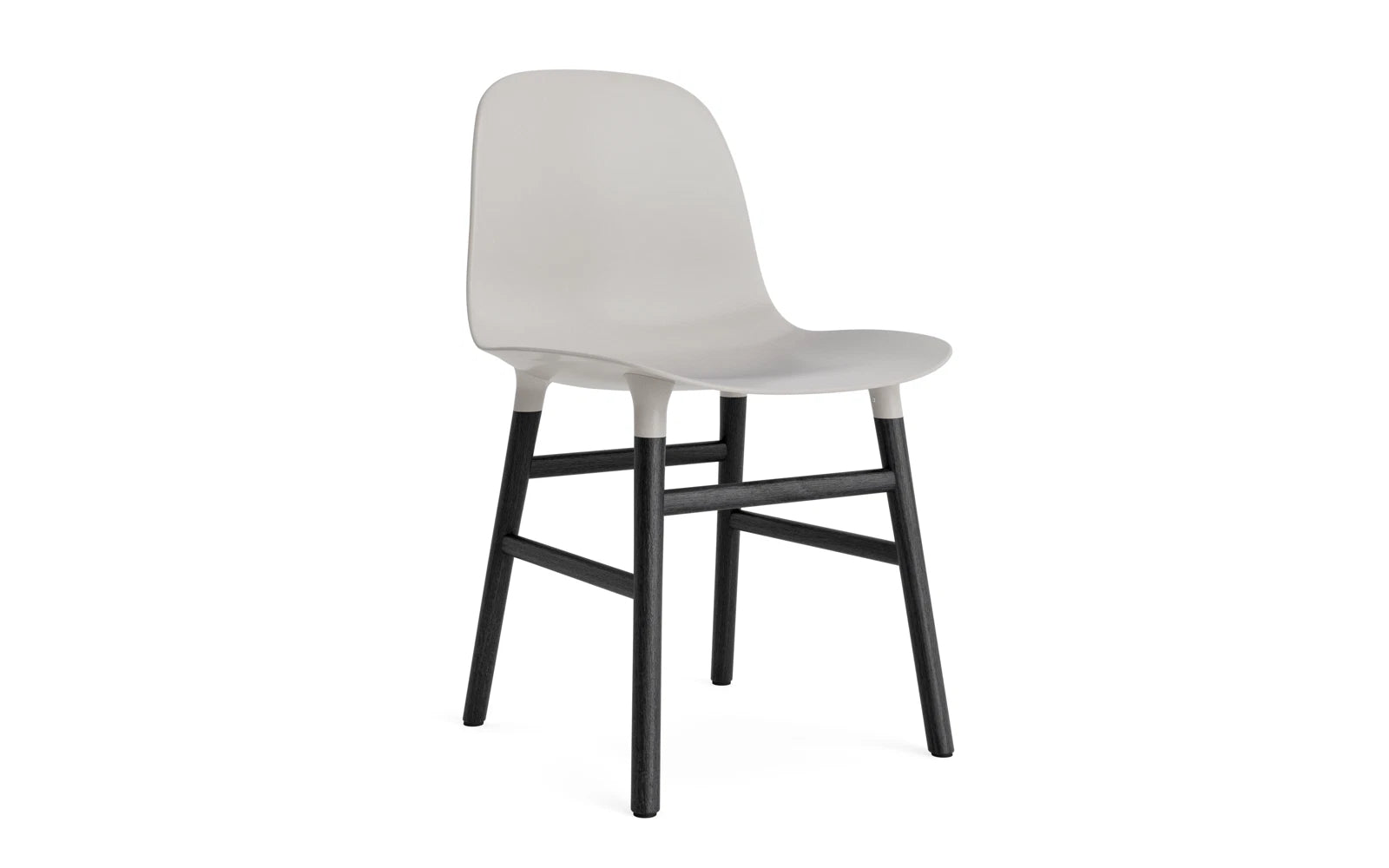 Form Stuhl Warmes Grau/schwarz in präsentiert im Onlineshop von KAQTU Design AG. Stuhl ist von Normann Copenhagen