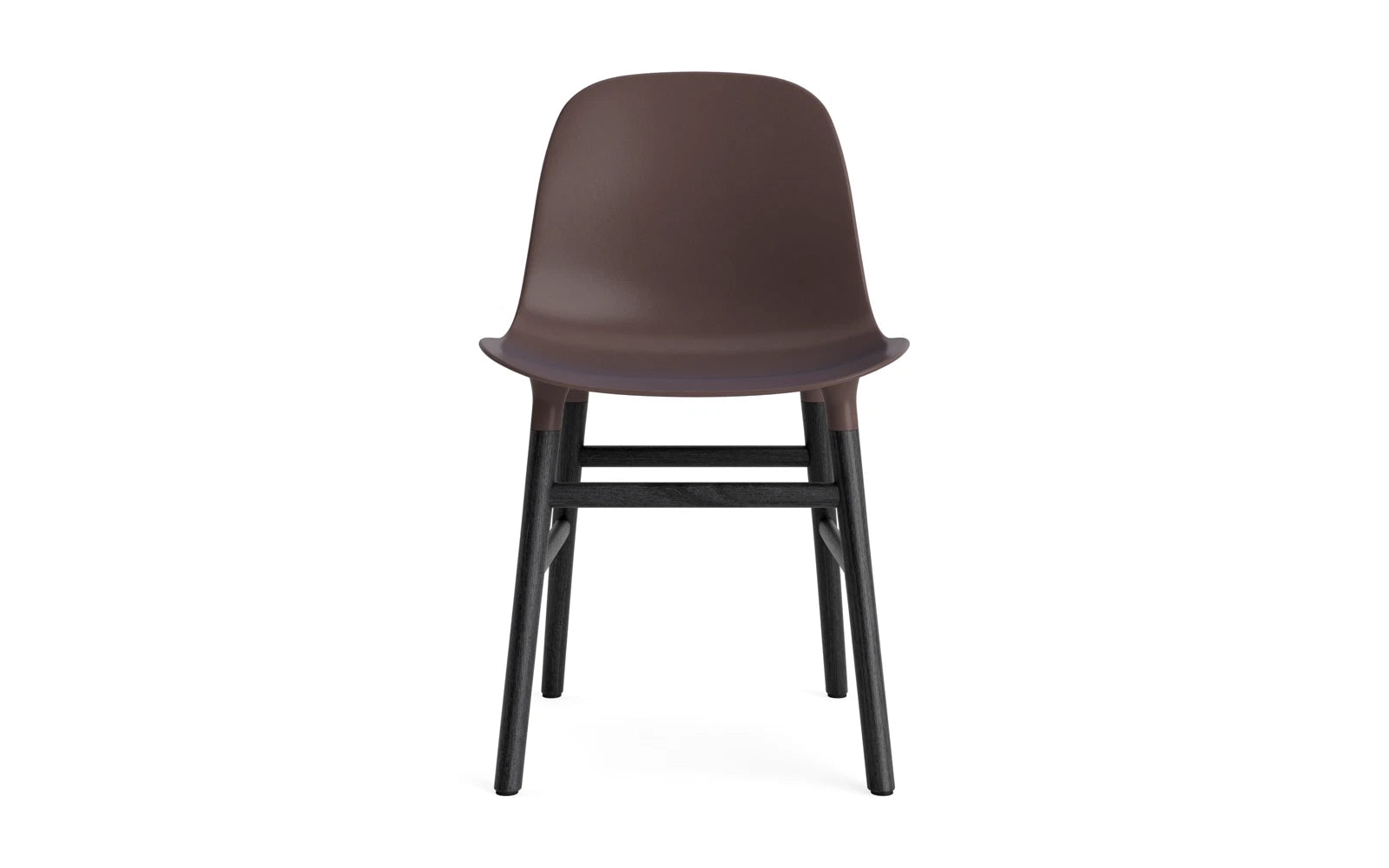 Erleben Sie den Form Stuhl Braun/Schwarz von Normann Copenhagen – ein elegantes Beispiel für skandinavisches Design, das Komfort und Stil perfekt kombiniert.