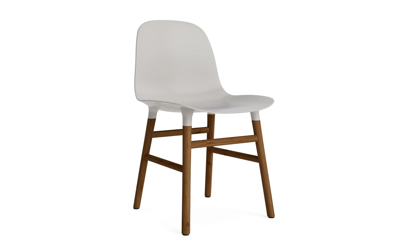 Form Stuhl Warmes Grau/Walnuss in präsentiert im Onlineshop von KAQTU Design AG. Stuhl ist von Normann Copenhagen