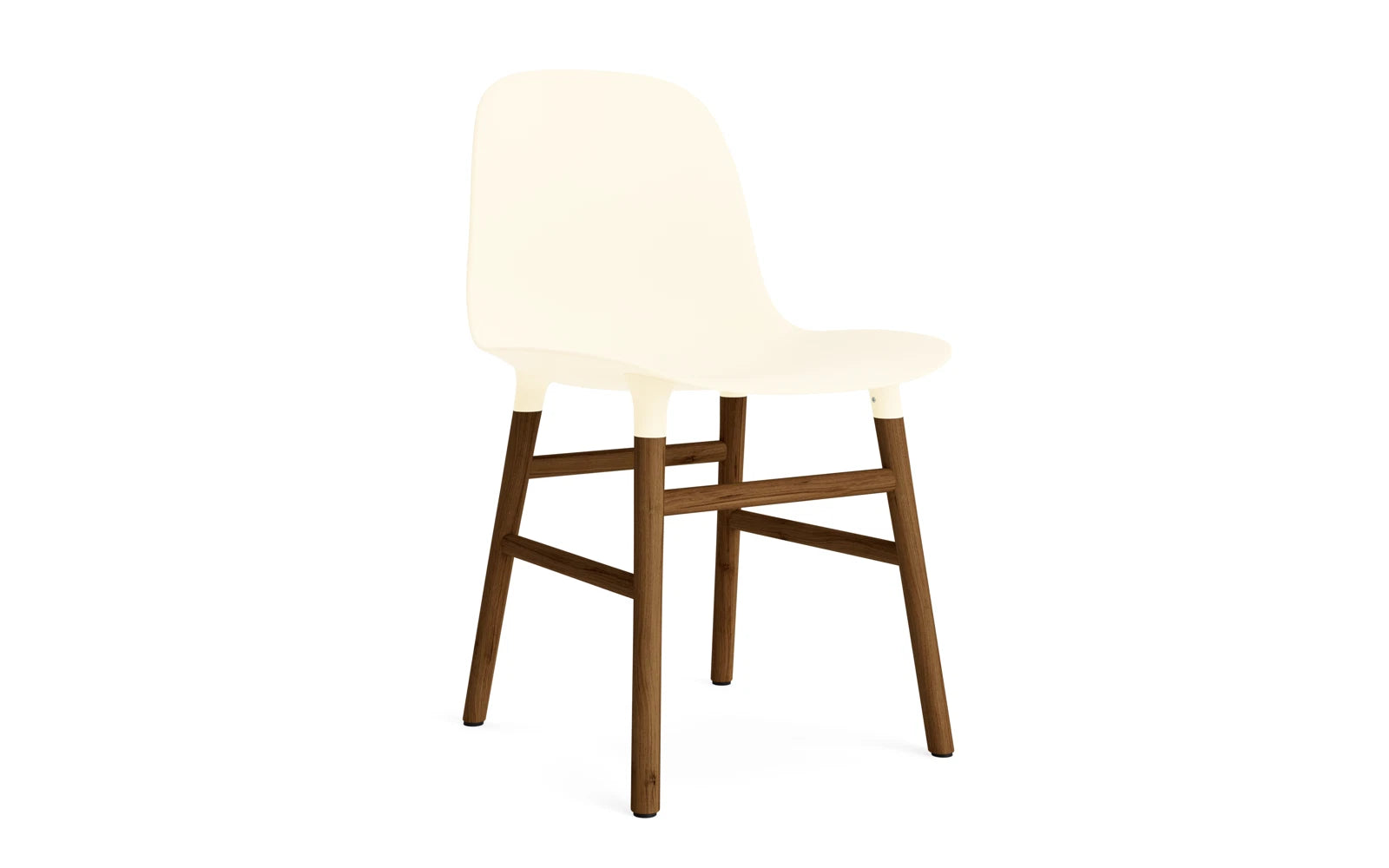 Form Stuhl Creme/Walnuss in präsentiert im Onlineshop von KAQTU Design AG. Stuhl ist von Normann Copenhagen