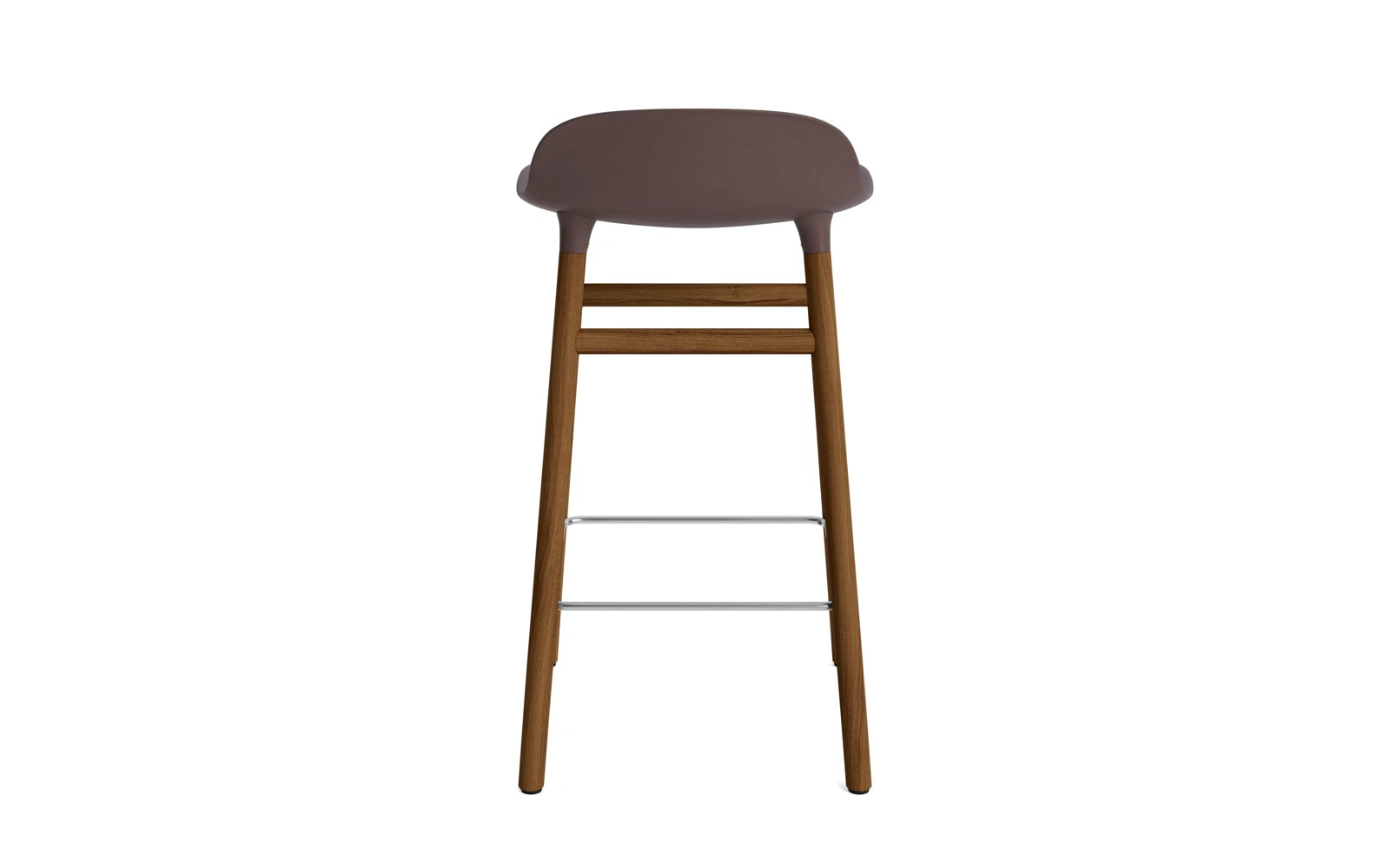Eleganter Form Barstuhl in Braun/Walnuss von Normann Copenhagen, perfekt für stilvolle Bars und moderne Essbereiche.