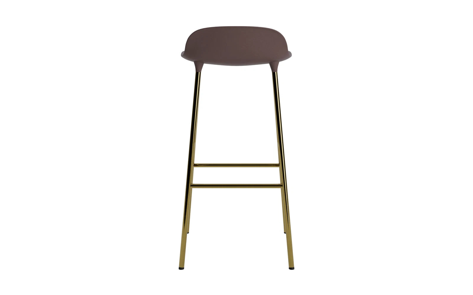 Moderner Barstuhl in Messing Braun von Normann Copenhagen, 75 cm hoch – perfektes Design für trendige Bars und Esszimmer.