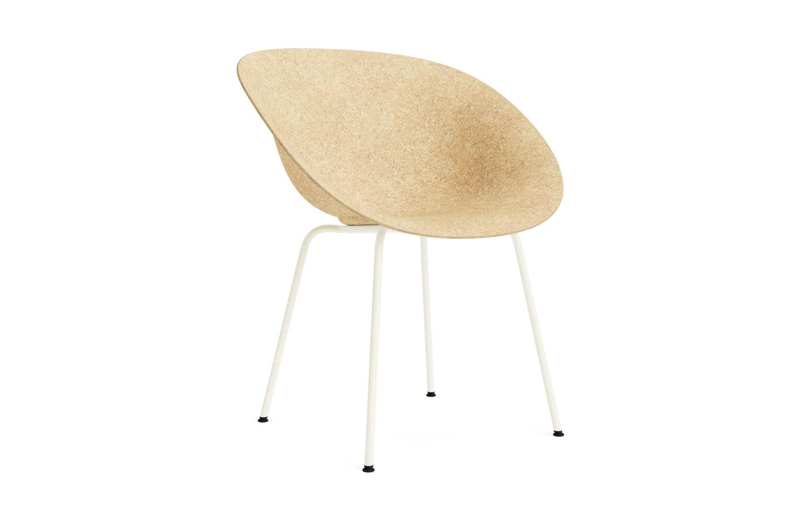 Mat Lehnstuhl Creme stahl Hanf in präsentiert im Onlineshop von KAQTU Design AG. Stuhl mit Armlehne ist von Normann Copenhagen
