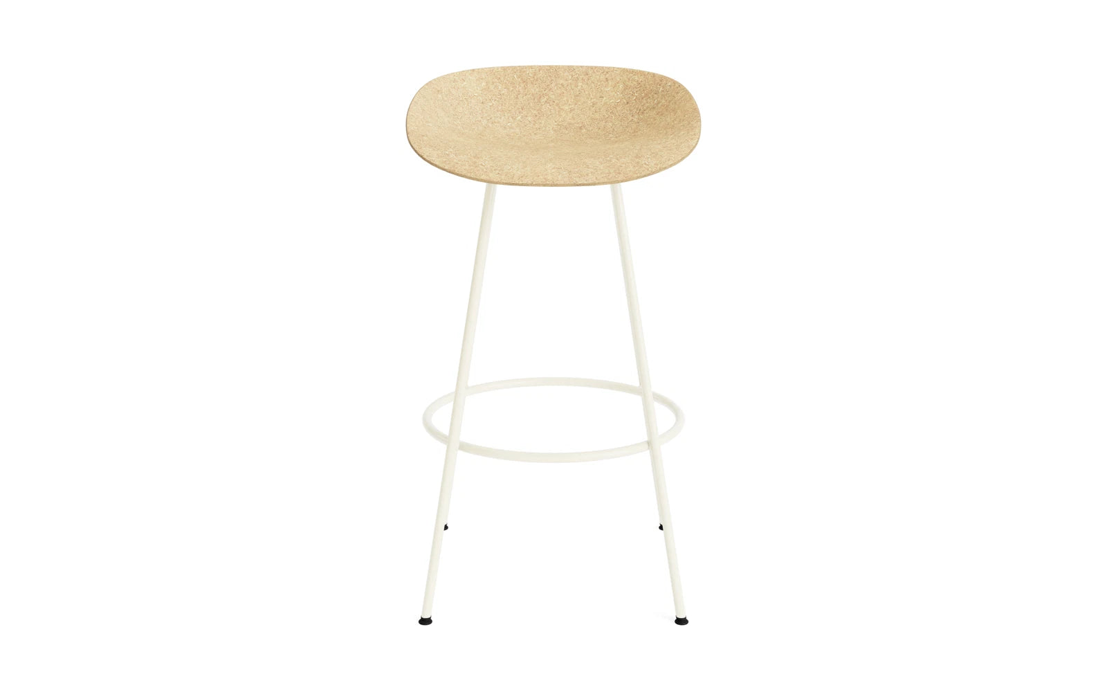 Entdecken Sie den stilvollen Mat Barstuhl in Creme von Normann Copenhagen, gefertigt aus robustem Hanf und Stahl – perfekt für Ihr Zuhause.