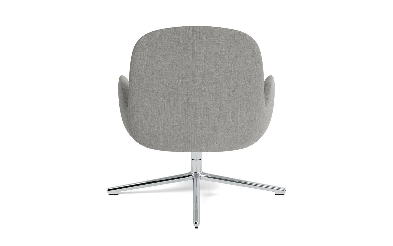 Eleganter Era Lounge-Sessel mit niedrigem Design und drehbarem Aluminiumgestell, ideal für entspannte Momente in modernem Ambiente.