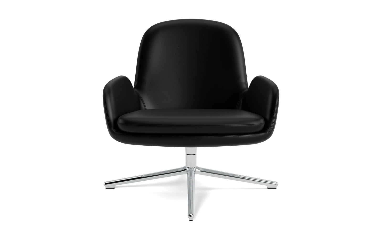 Eleganter Era Lounge-Sessel mit niedrigem Drehgestell aus Aluminium, ideal für stilvolle Entspannung und modernes Wohnen.