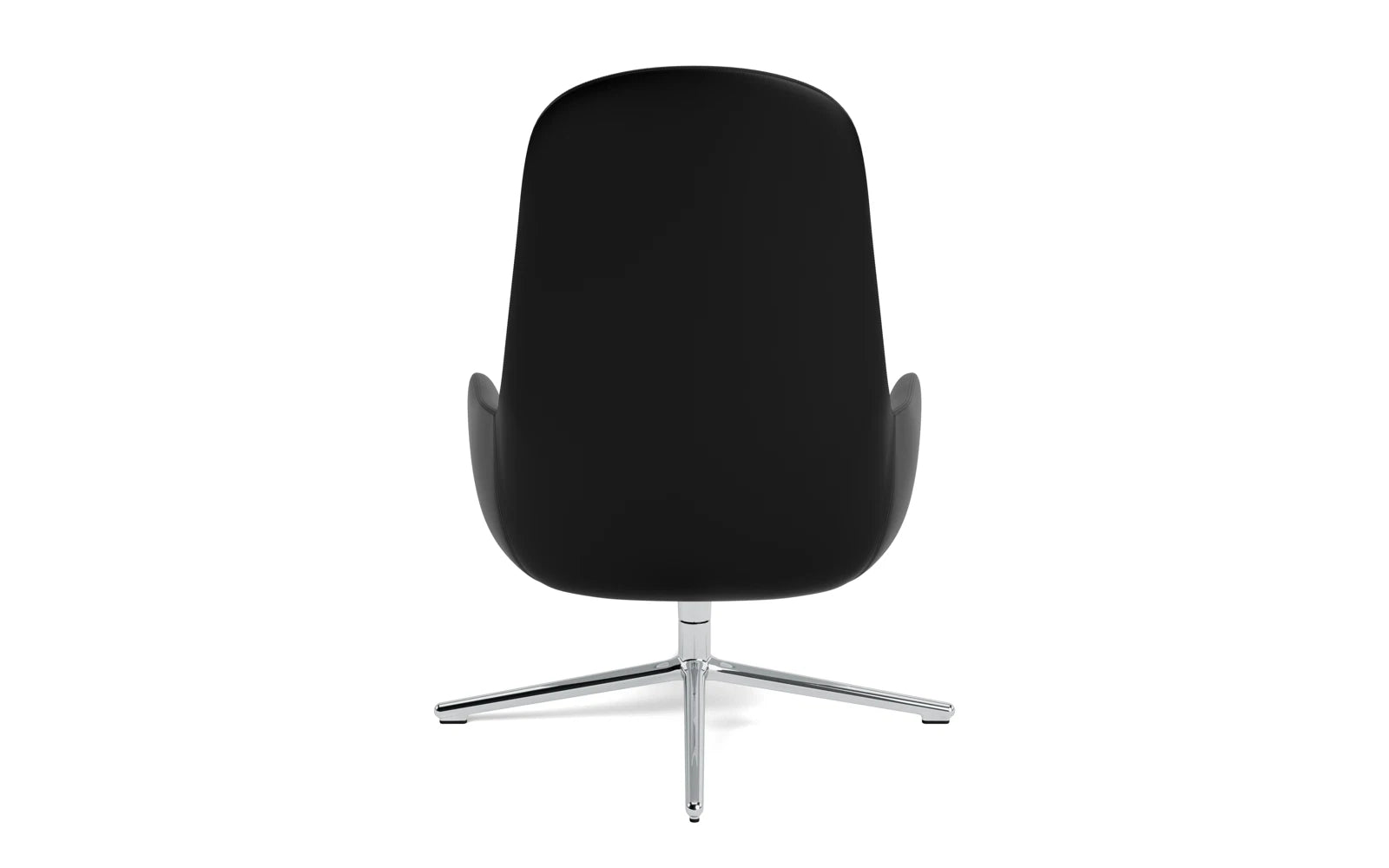 Eleganter Era Lounge-Sessel hoch mit drehbarem Aluminiumgestell, ideal für modernes Wohndesign und höchsten Sitzkomfort.