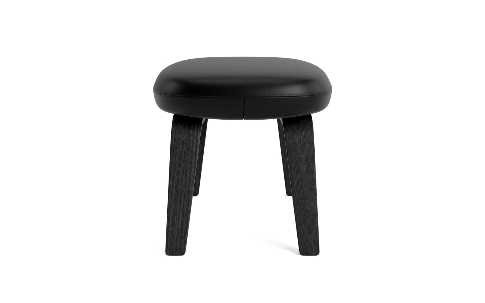Eleganter Era Fusshocker in schwarzer Eiche von Normann Copenhagen, ideal für stilvolle Akzente und entspannende Momente.