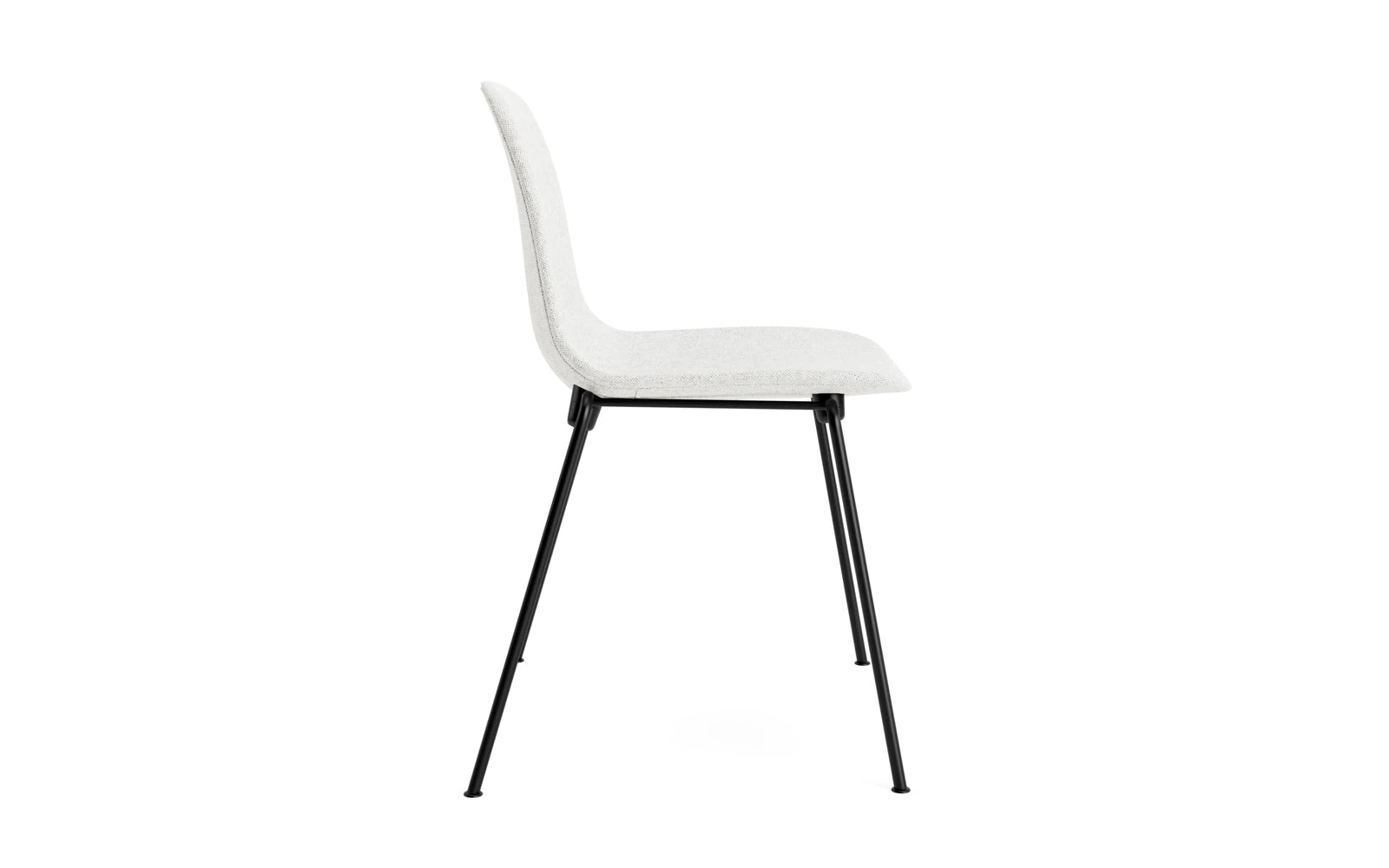 Entdecken Sie den Form Stapelstuhl von Normann Copenhagen: stilvoll gepolstert, aus schwarzem Stahl und ideal für Konferenzen oder Zuhause.