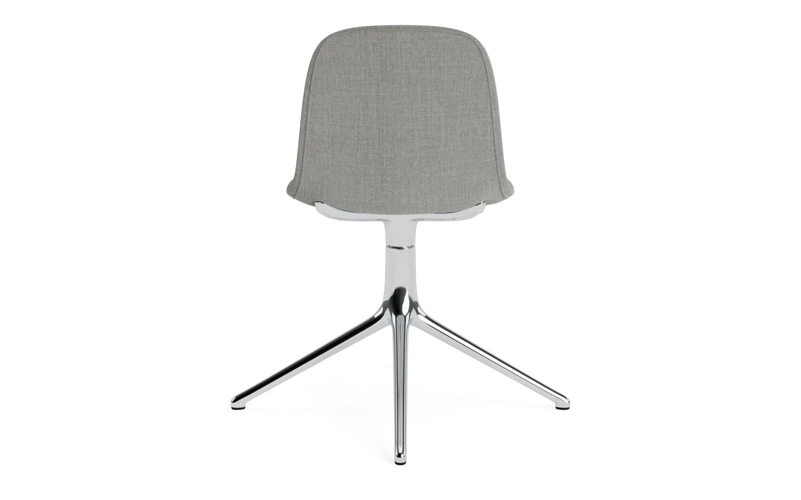 Moderner Form Drehstuhl 4L mit robustem schwarzem Aluminiumrahmen und komfortablem Vollpolster, perfekt für stilvolle Büros und Wohnräume.