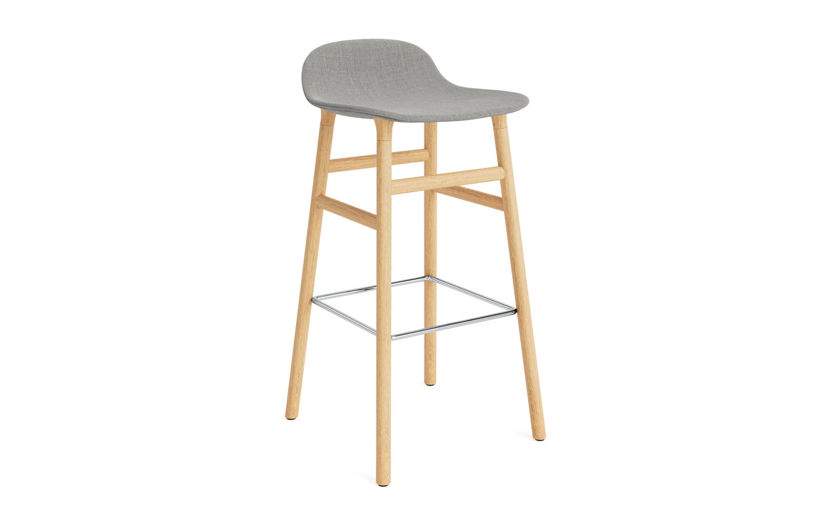 Stilvoller 75 cm Barhocker von Normann Copenhagen, bequem gepolstert.