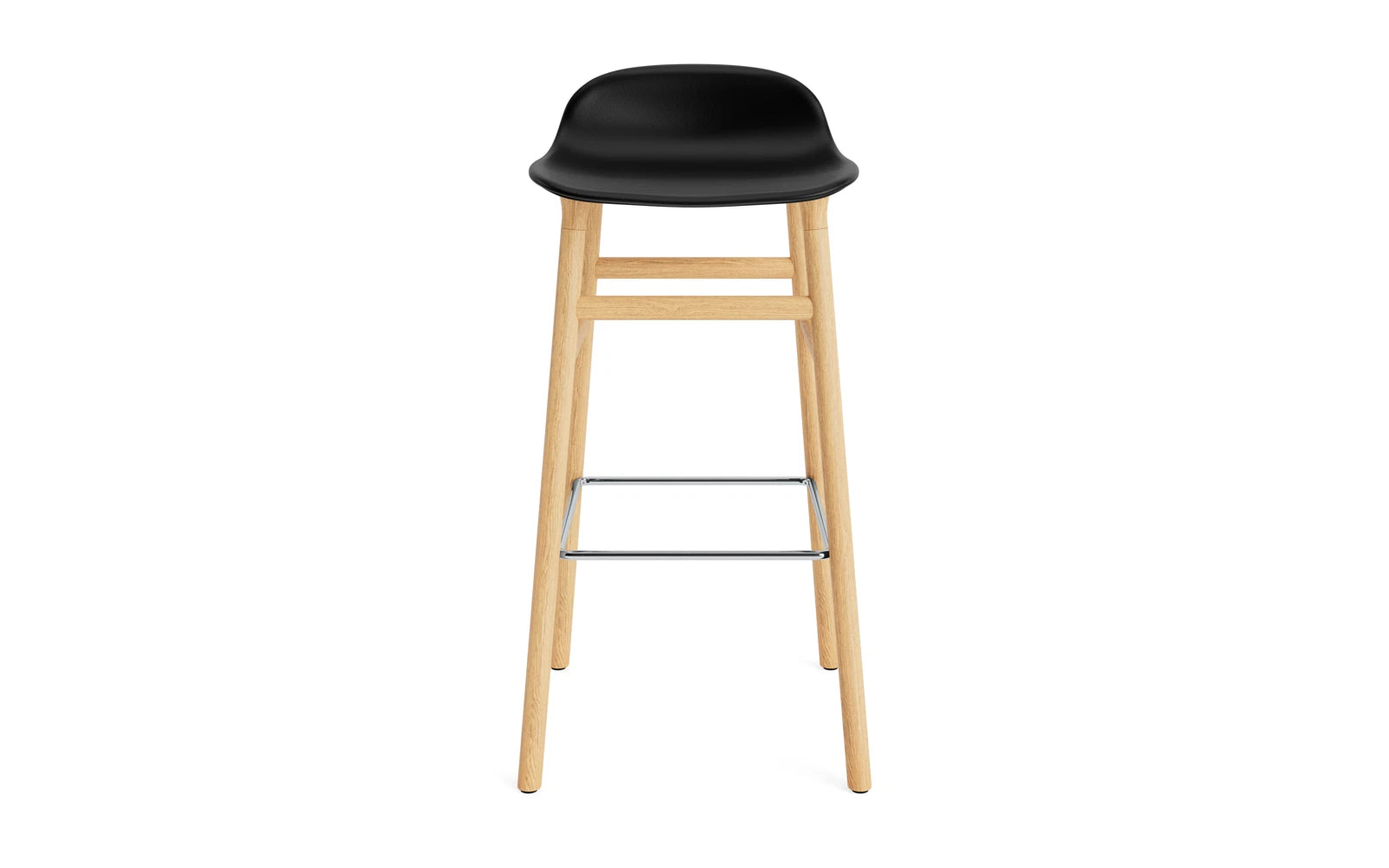 Moderner Barstuhl mit 75 cm Höhe, gepolstert und aus Eiche, perfekt für trendige Bars und stilvolle Wohnräume.