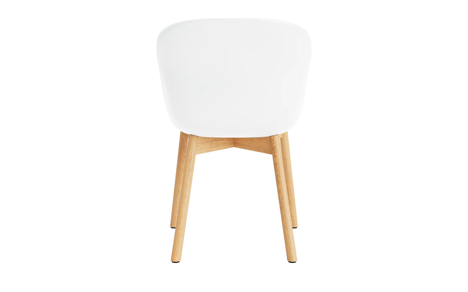 Erleben Sie den Hyg Stuhl Frontpolster Eiche Weiss/Remix von Normann Copenhagen – ein stilvolles Möbelstück, das skandinavische Eleganz und höchsten Sitzkomfort bietet.